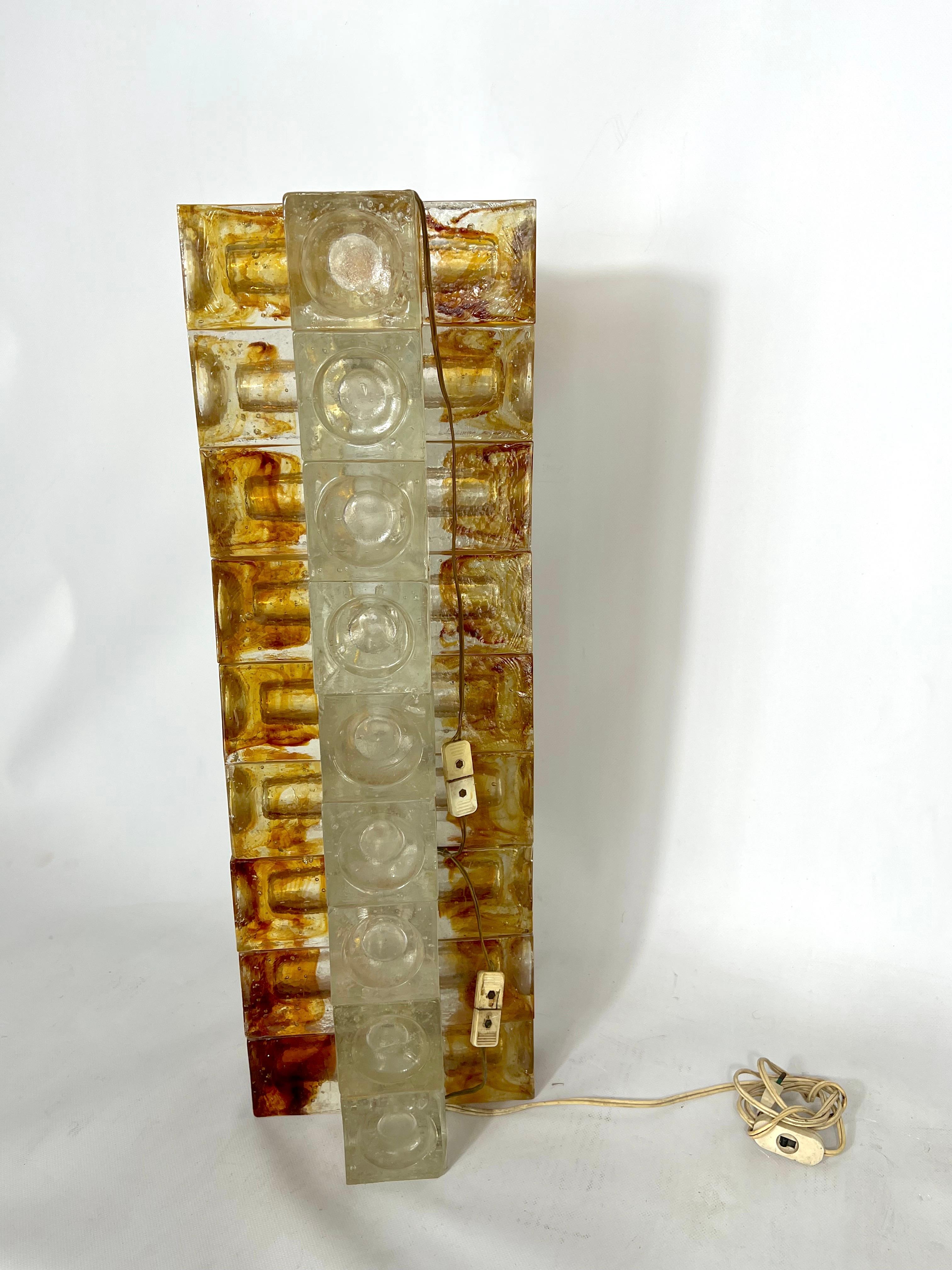 Poliarte, Rare Mid-Century Labeled murano glass floor lamp from 70s 5