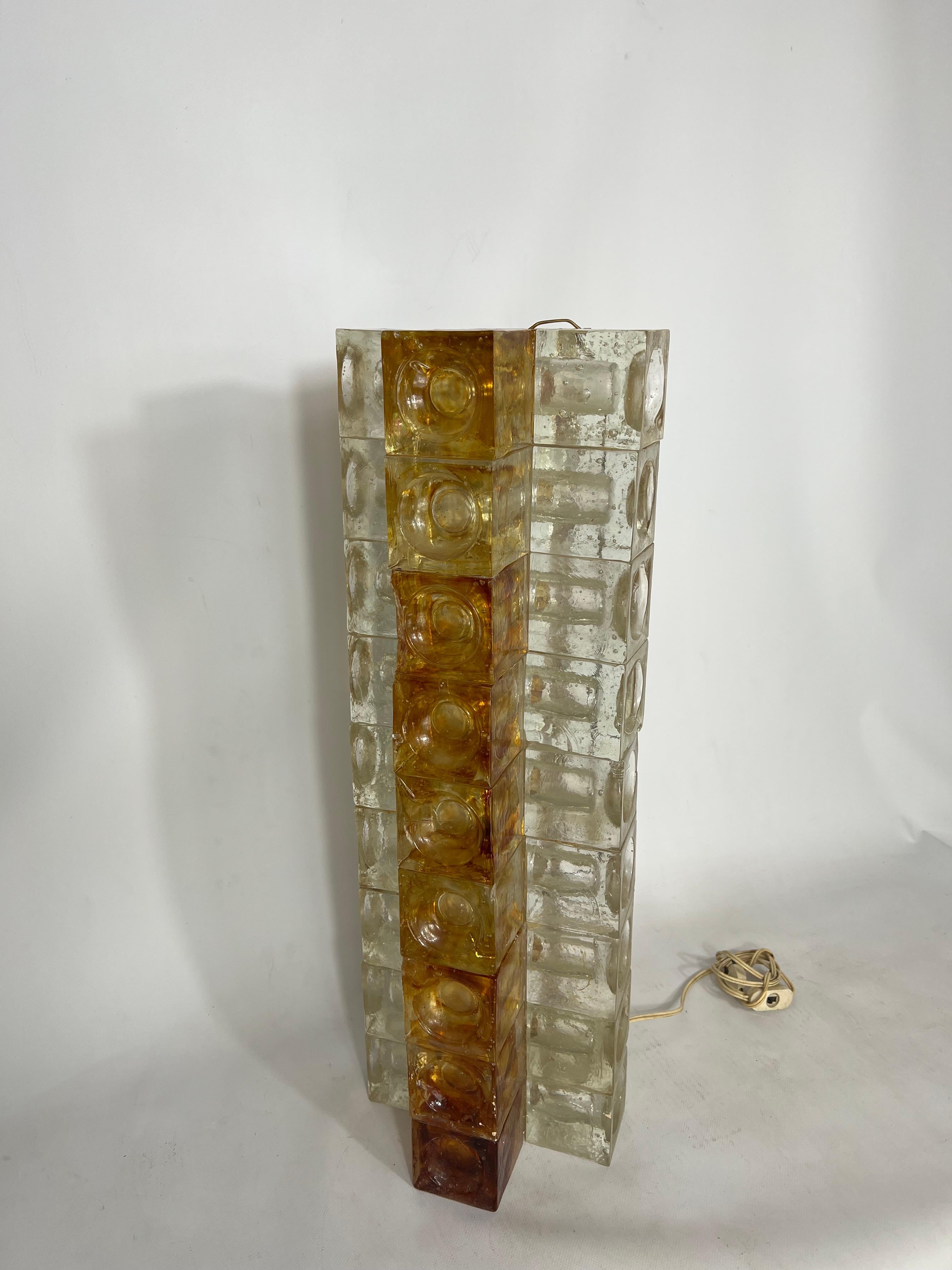 Poliarte, Rare Mid-Century Labeled murano glass floor lamp from 70s 9