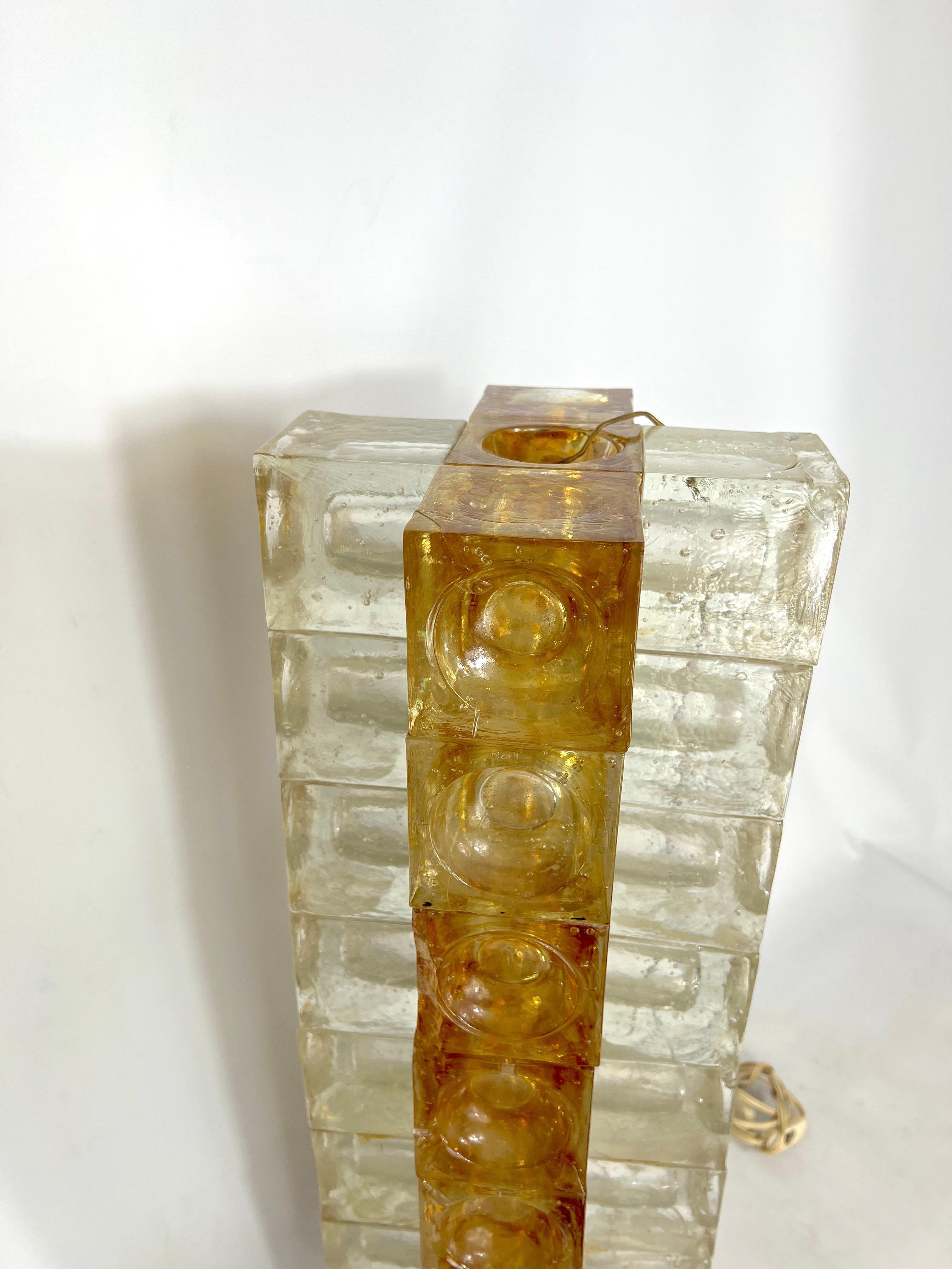 Poliarte, Rare Mid-Century Labeled murano glass floor lamp from 70s 10