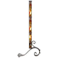 Vintage Poliarte Style Brutalist Italian Modern Floor Lamp, circa 1970