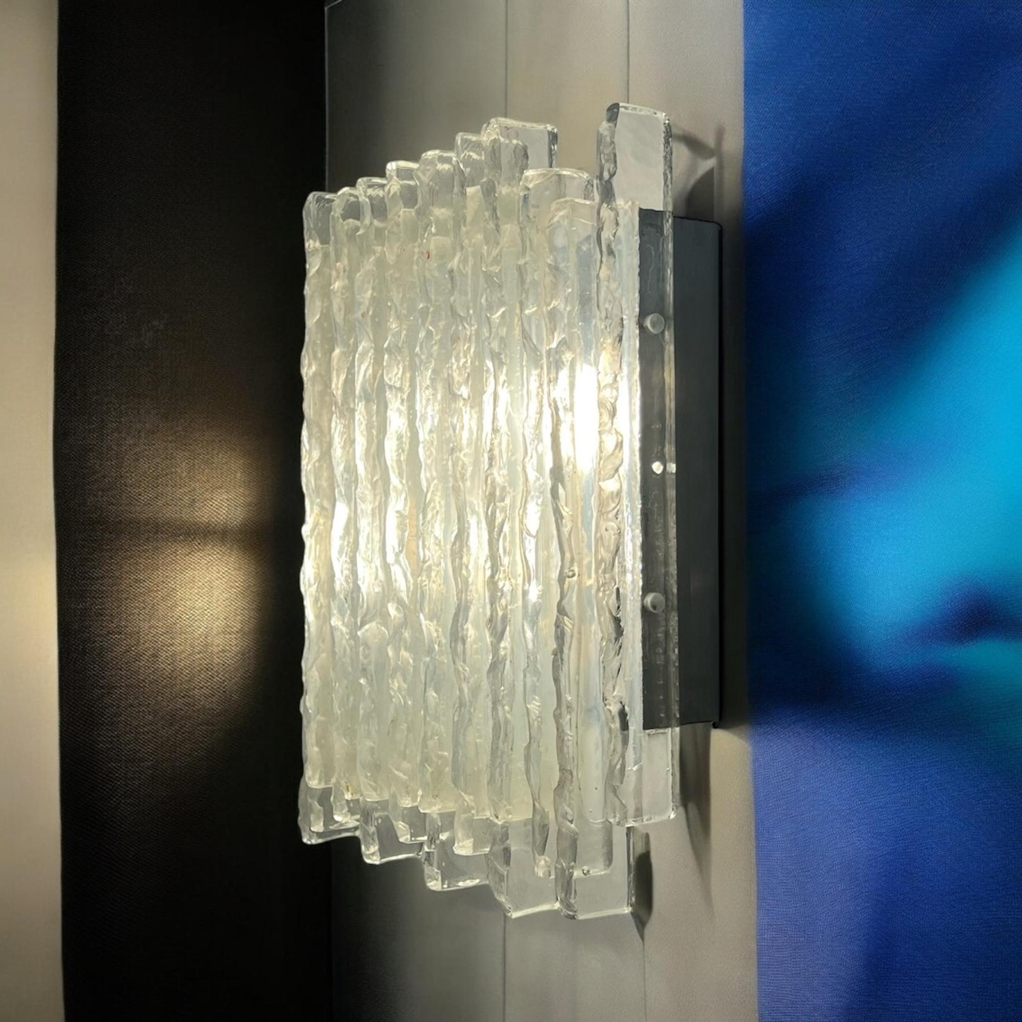 Poliarte 'Vesta' Iconique lampe en verre fabriquée à la main - Style Brutalist 1970 en vente 4