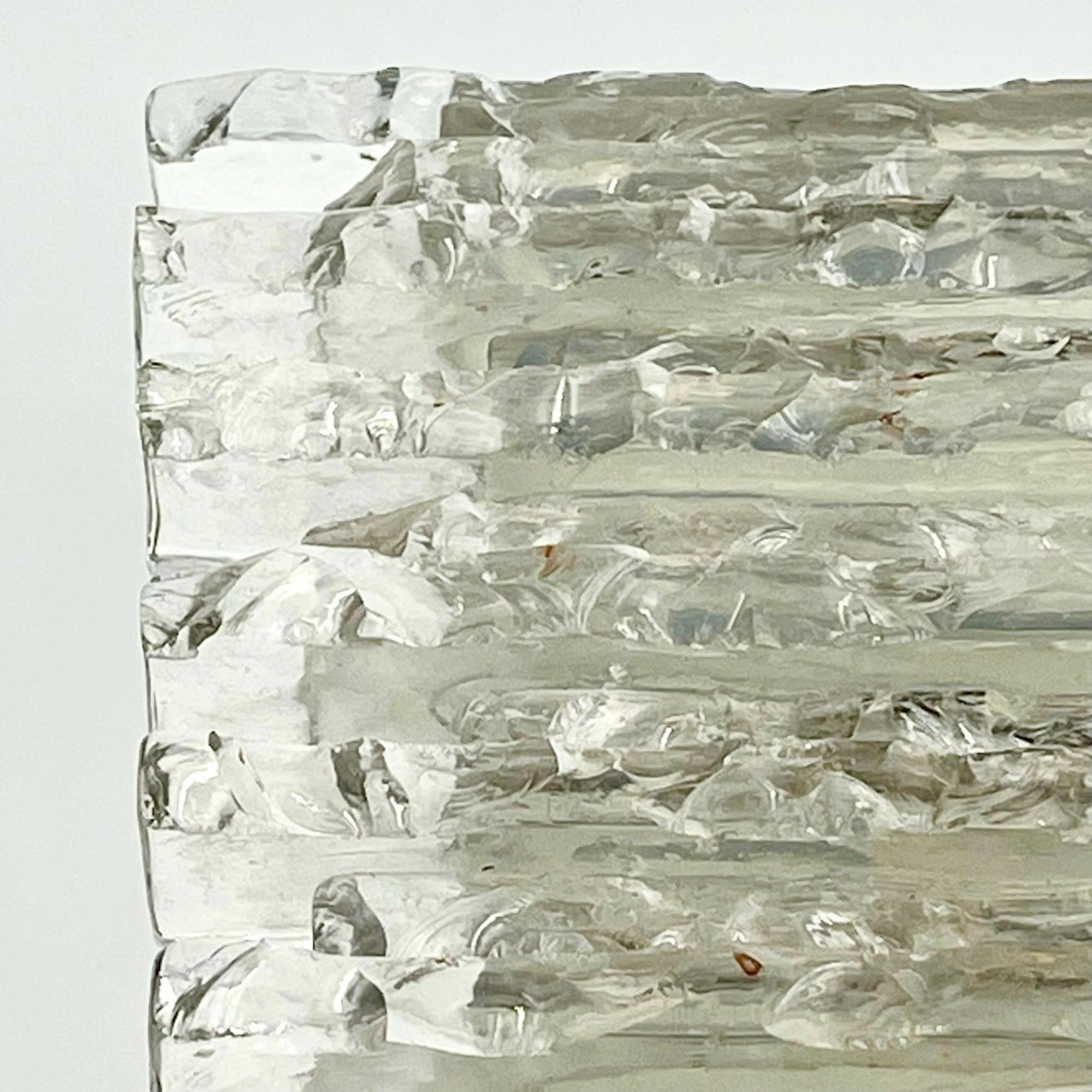 Poliarte 'Vesta' Iconique lampe en verre fabriquée à la main - Style Brutalist 1970 en vente 2