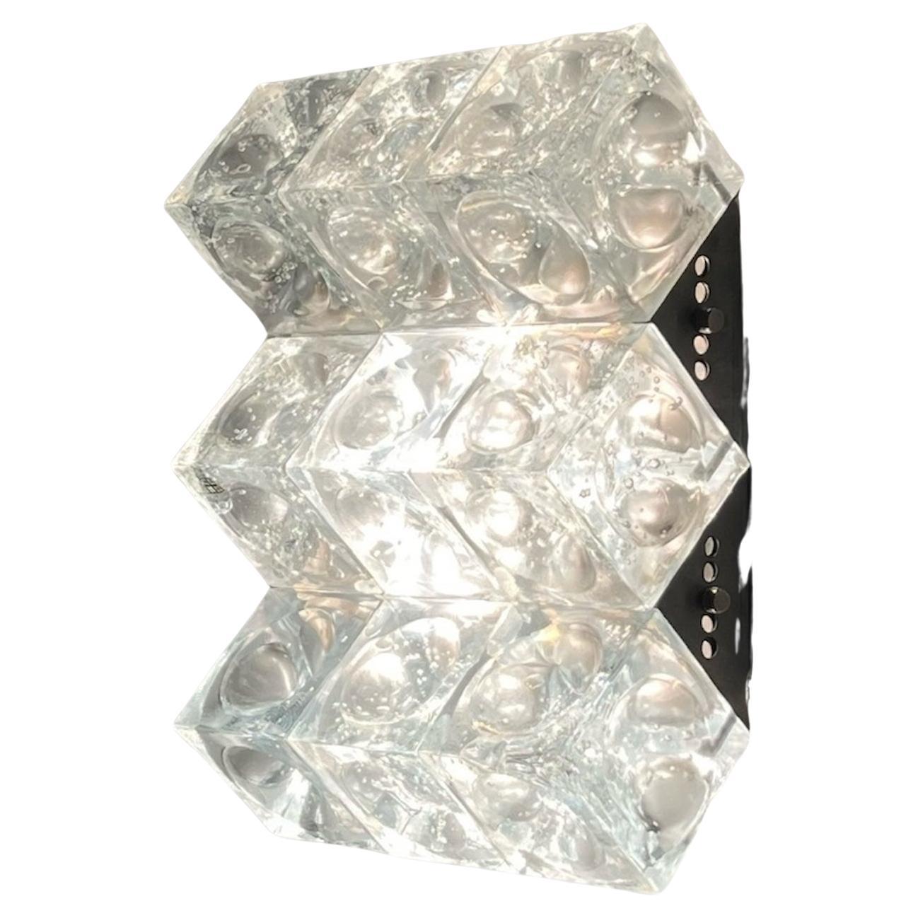 Poliarte Lámpara vintage de cristal hecha a mano
Cetusa
, diseño Surama Italia, años 70