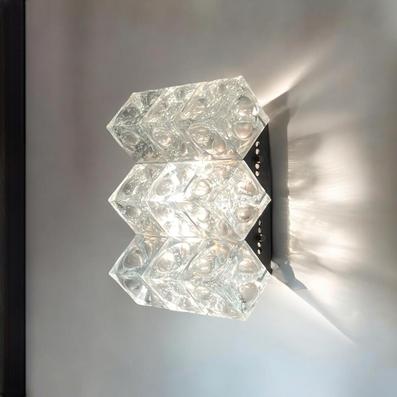 Fine XX secolo Poliarte Vintage Handmade Glass Light 'Cetusa', Surama design Italy, 1970s in vendita