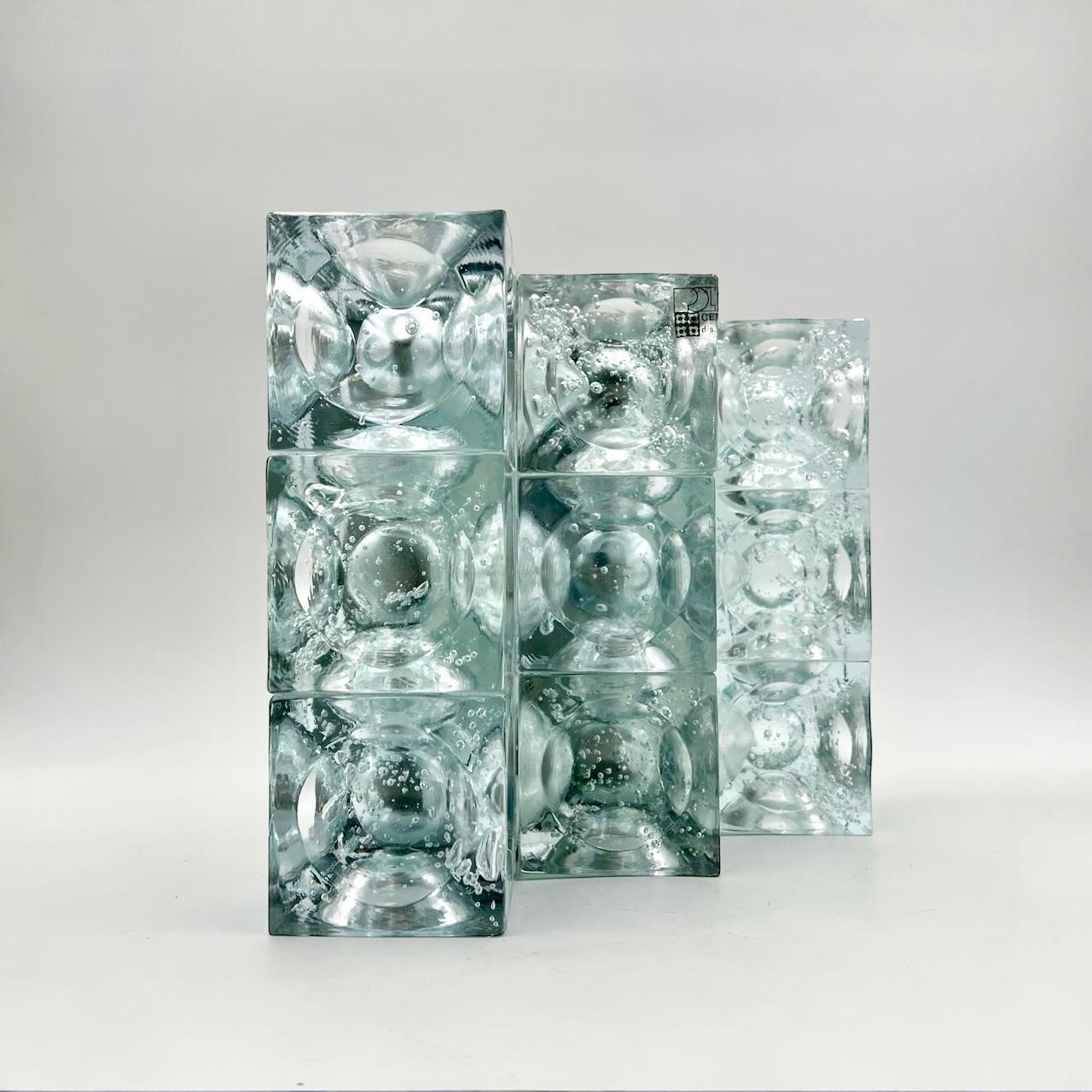 Poliarte Vintage Handmade Glass Light 'Cetusa', Surama design Italy, 1970s in vendita 3