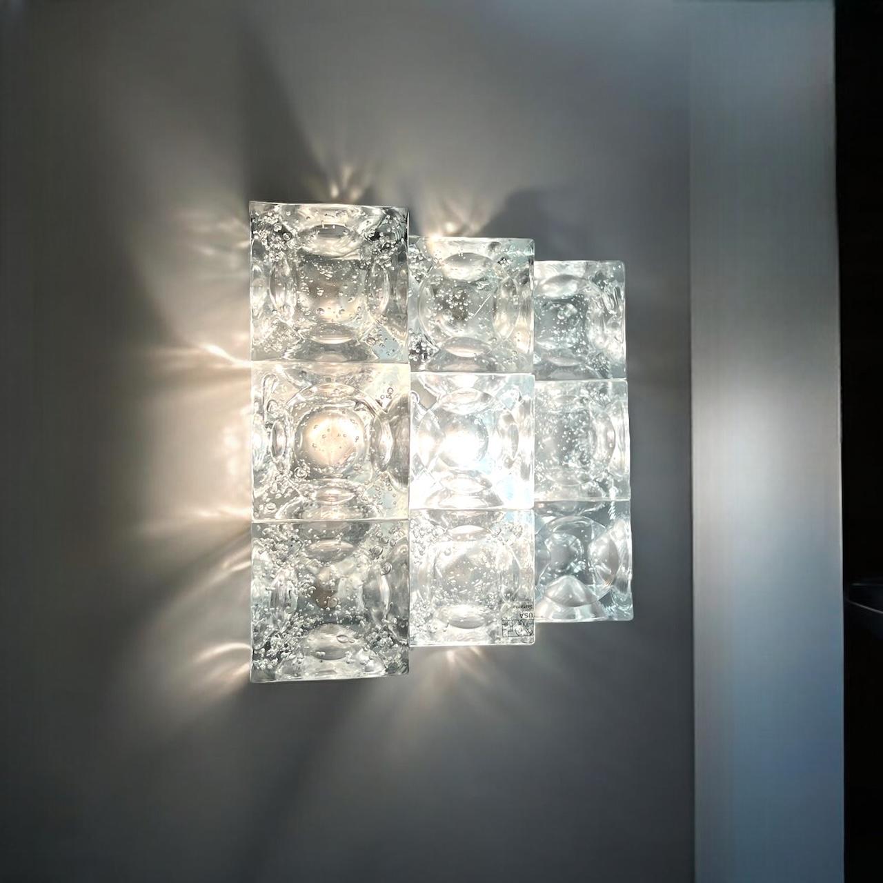 Poliarte Vintage Handmade Glass Light 'Cetusa', Surama design Italy, 1970s in vendita 5