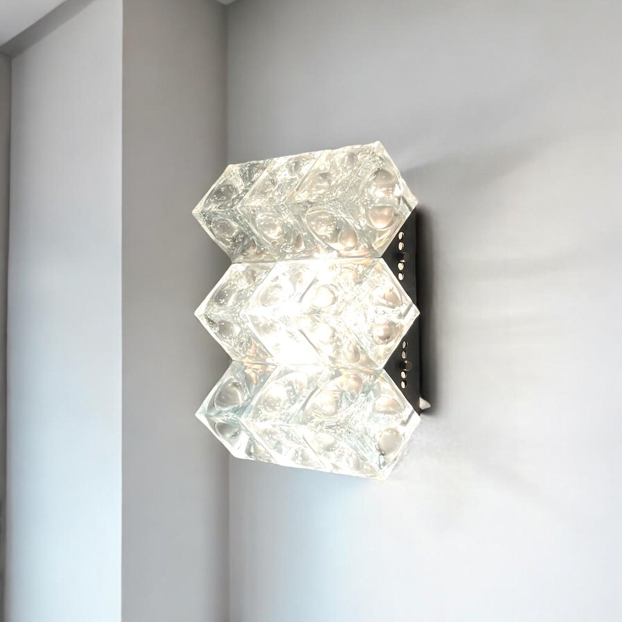 Poliarte Vintage Handmade Glass Light 'Cetusa', Surama design Italy, 1970s in vendita 6