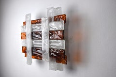 1970s Italian Murano Glass Wall Lamp