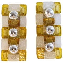 Poliarte Wall Sconces in Glass, Italy 1960s