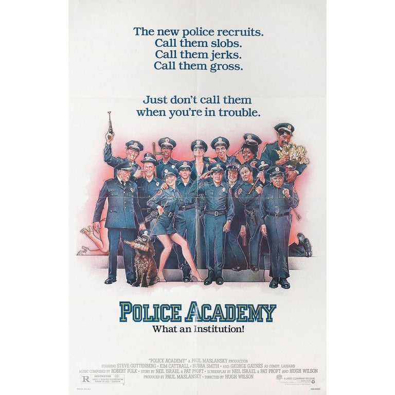 Police Academy 1984 U.S. One Sheet Film Poster For Sale at 1stDibs | police  academy 1984 full movie