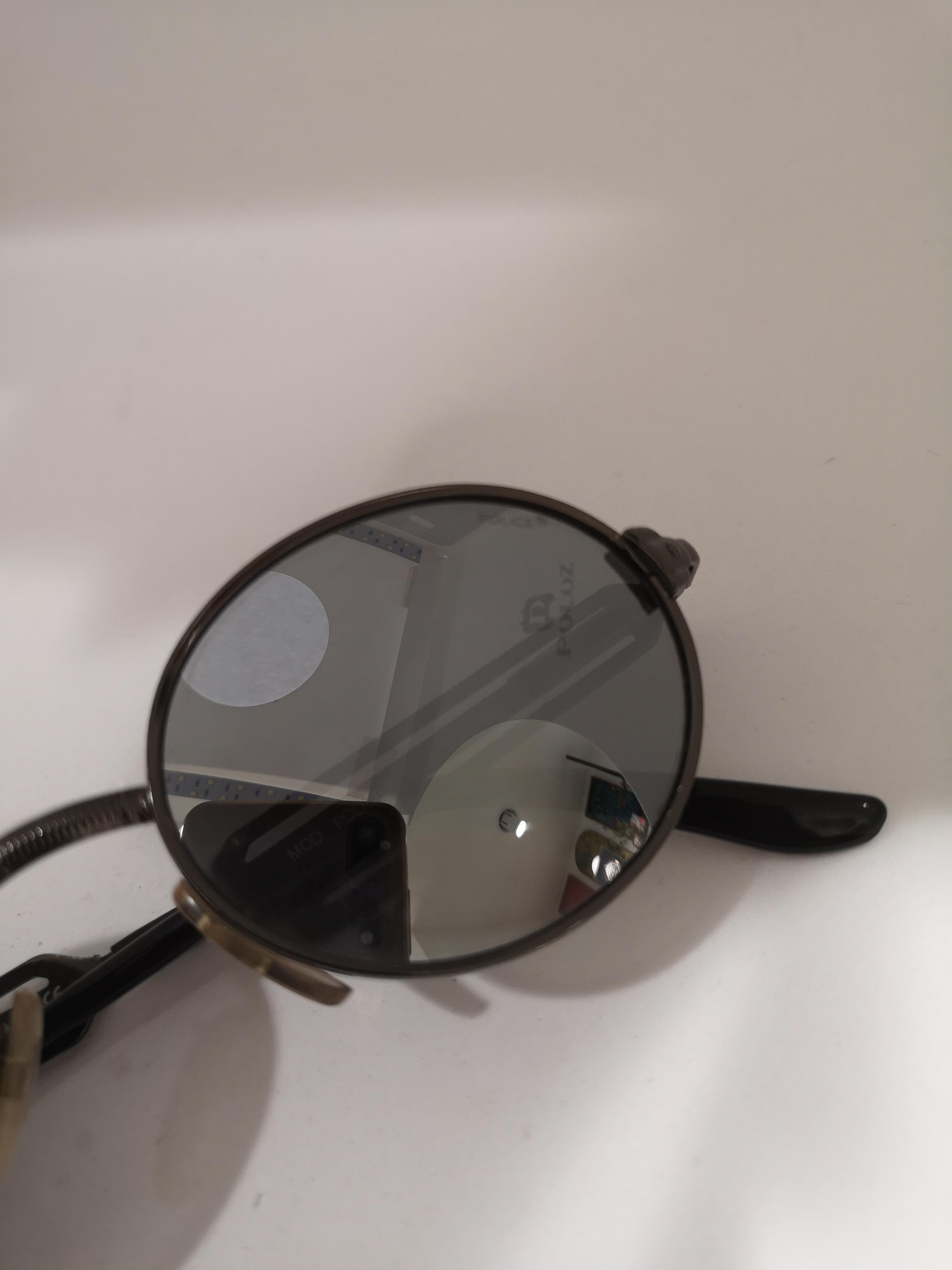 Polizei-Sonnenbrille schwarz