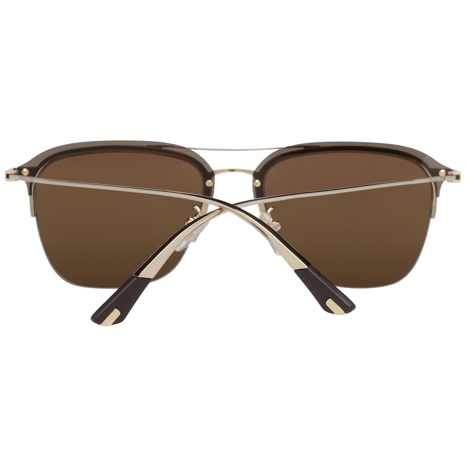 Brown Police Mint Unisex Gold Sunglasses SPL783 540300 54-18-140 mm