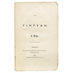 Antique POLIDORI - The Vampyre - 1819 - FIRST EDITION - THE EARLIEST OBTAINABLE ISSUE