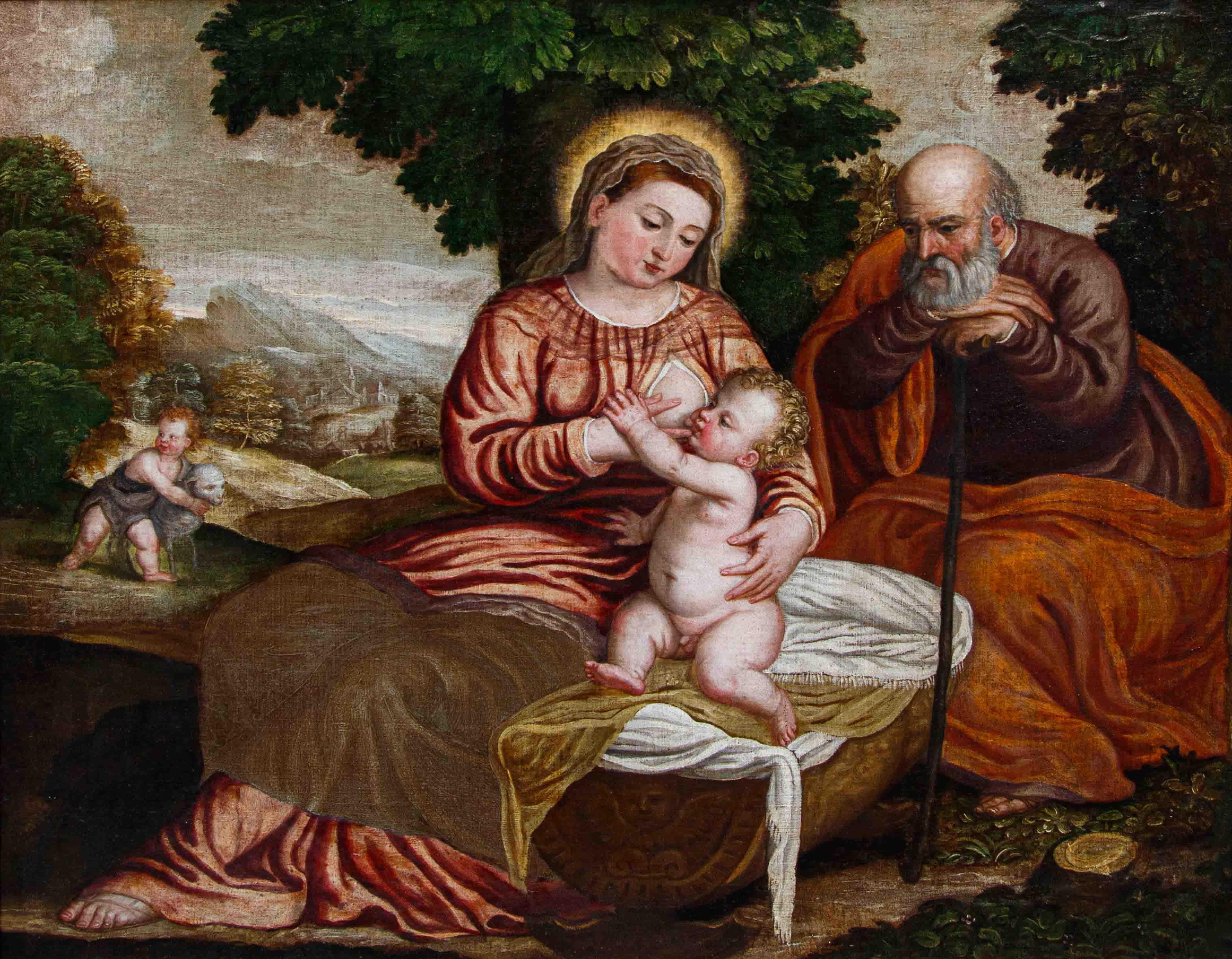 Polidoro de Renzi detto Polidoro da Lanciano, Sacra famiglia con san Giovannino in vendita 5