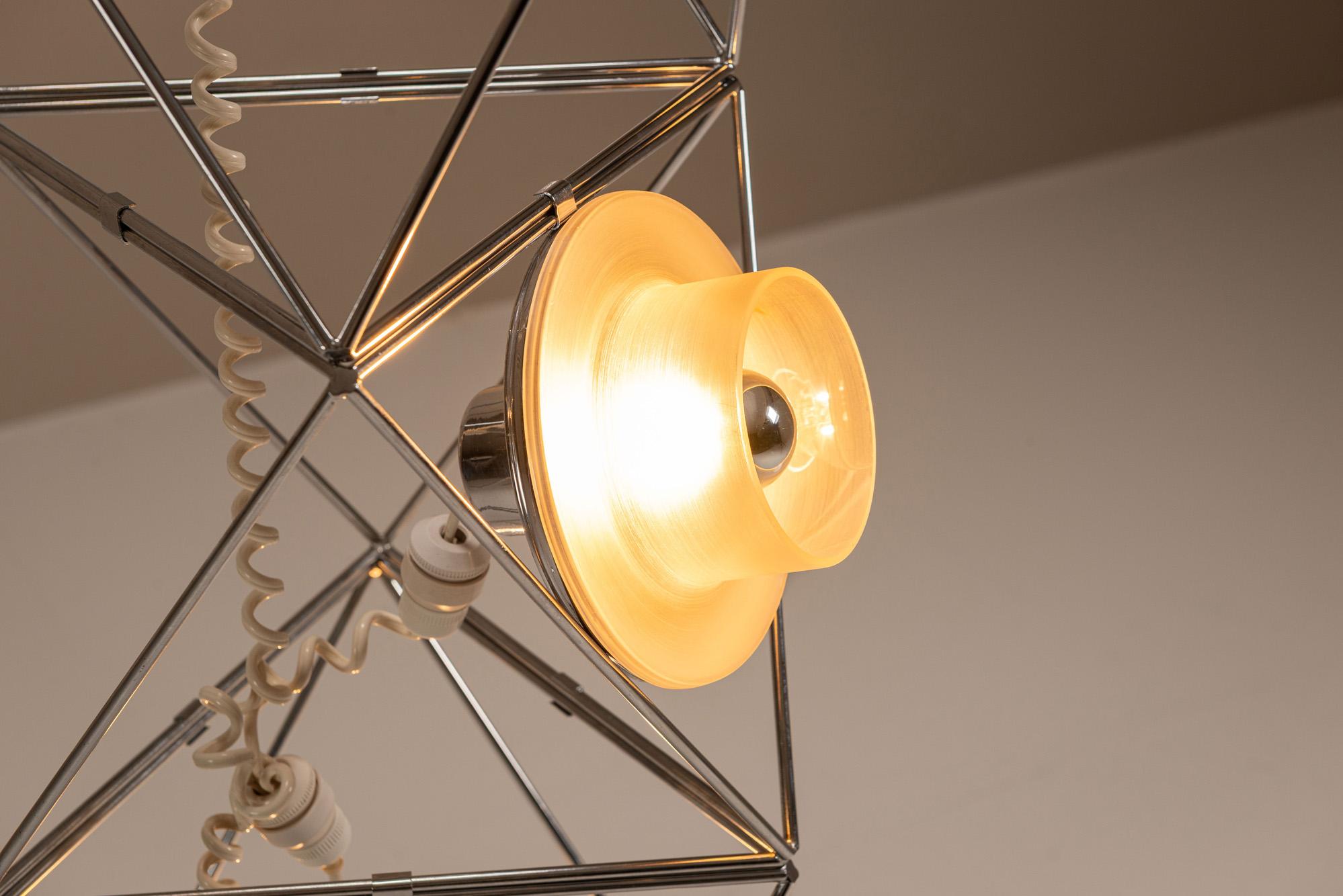 Lampada scultorea 'Poliedra' di Felice Ragazzo per Harvey Guzzini, Italia in vendita 5