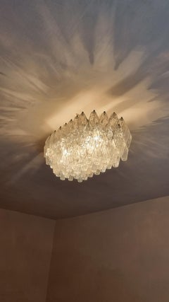 Poliedri ceiling lamp designed by Carlo Scarpa for Venini 1958