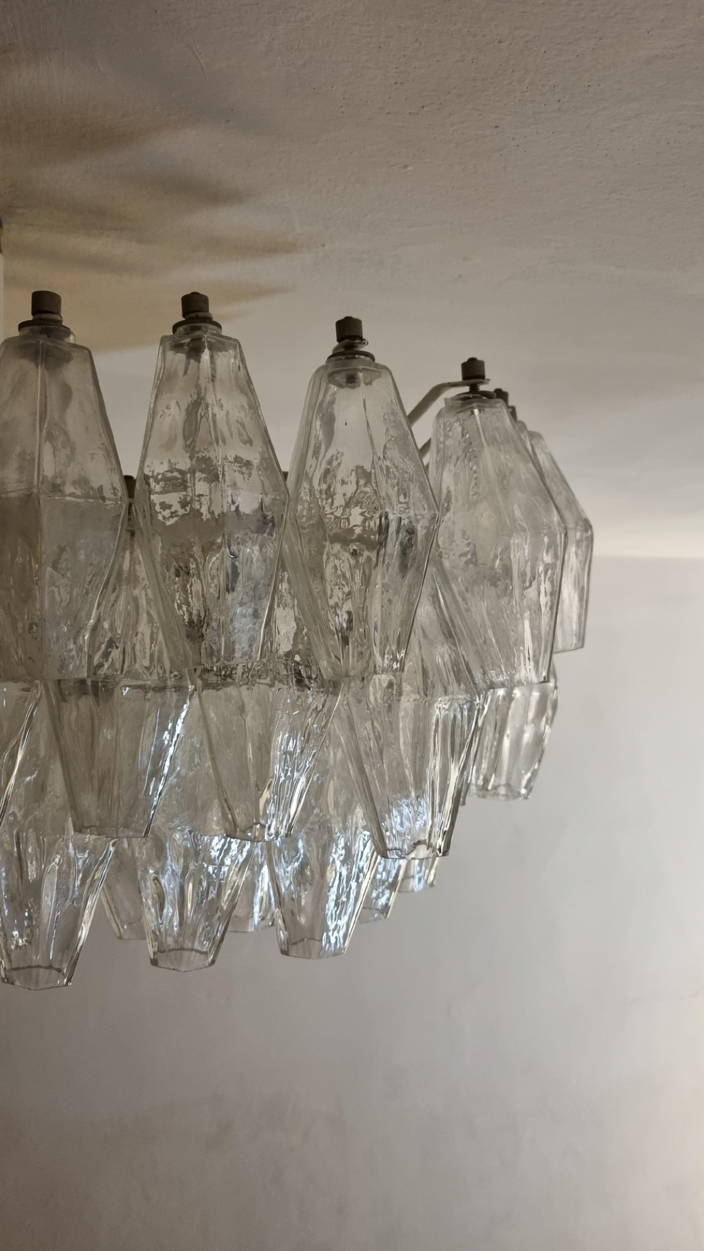 Poliedri ceiling lamp designed by Carlo Scarpa for Venini 1958 2