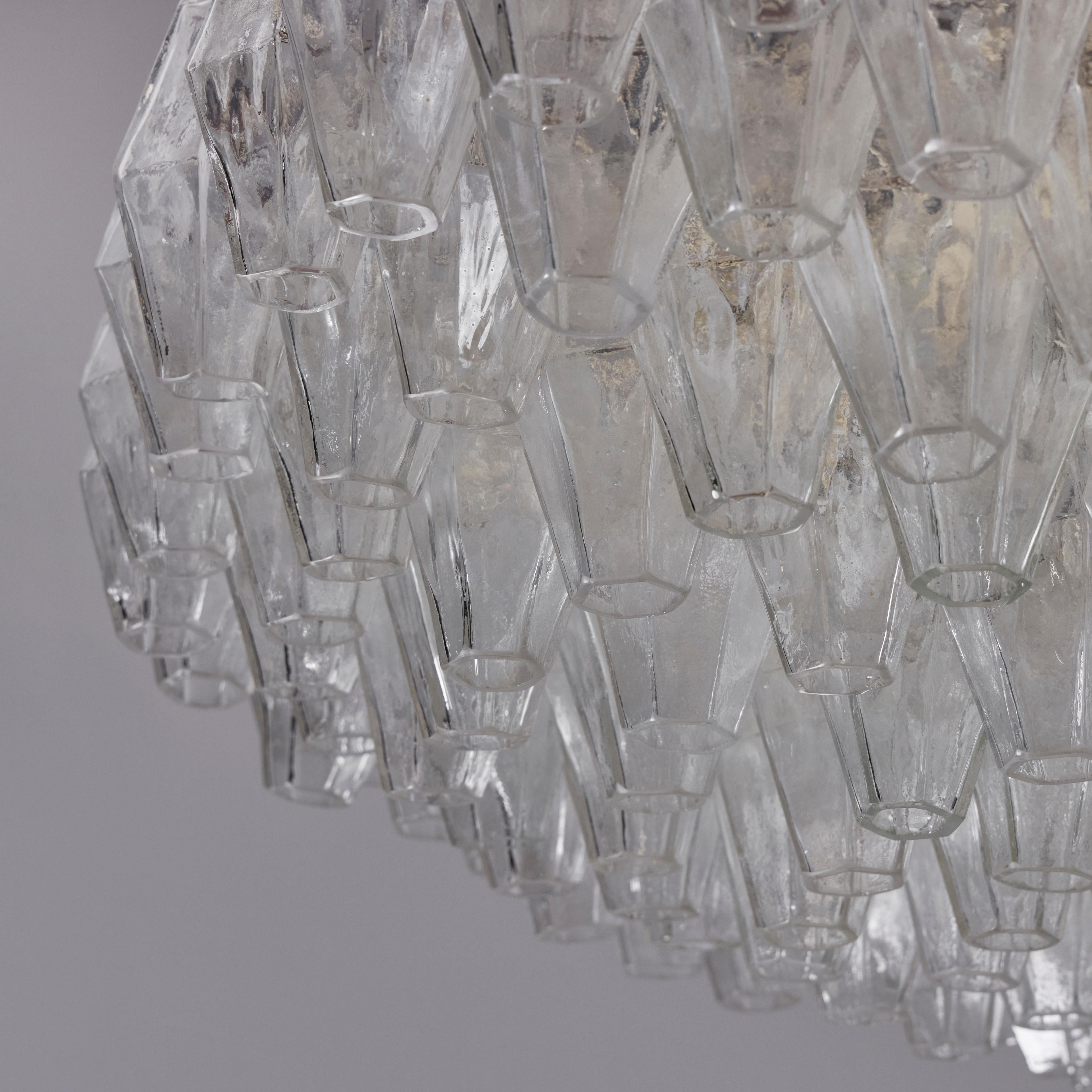 Lampadario 'Poliedri' di Carlo Scarpa per Venini in vendita 3