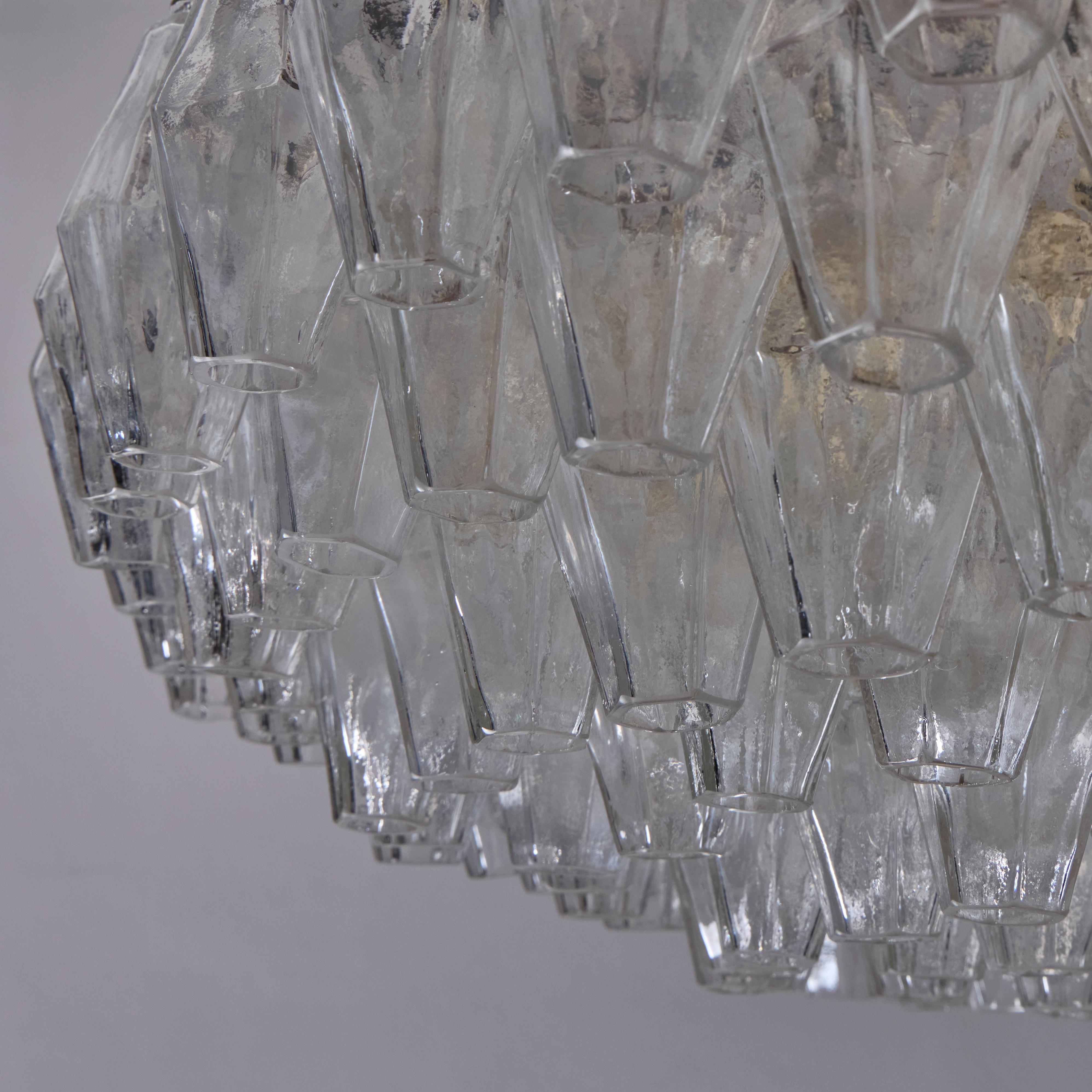 Lampadario 'Poliedri' di Carlo Scarpa per Venini in vendita 5