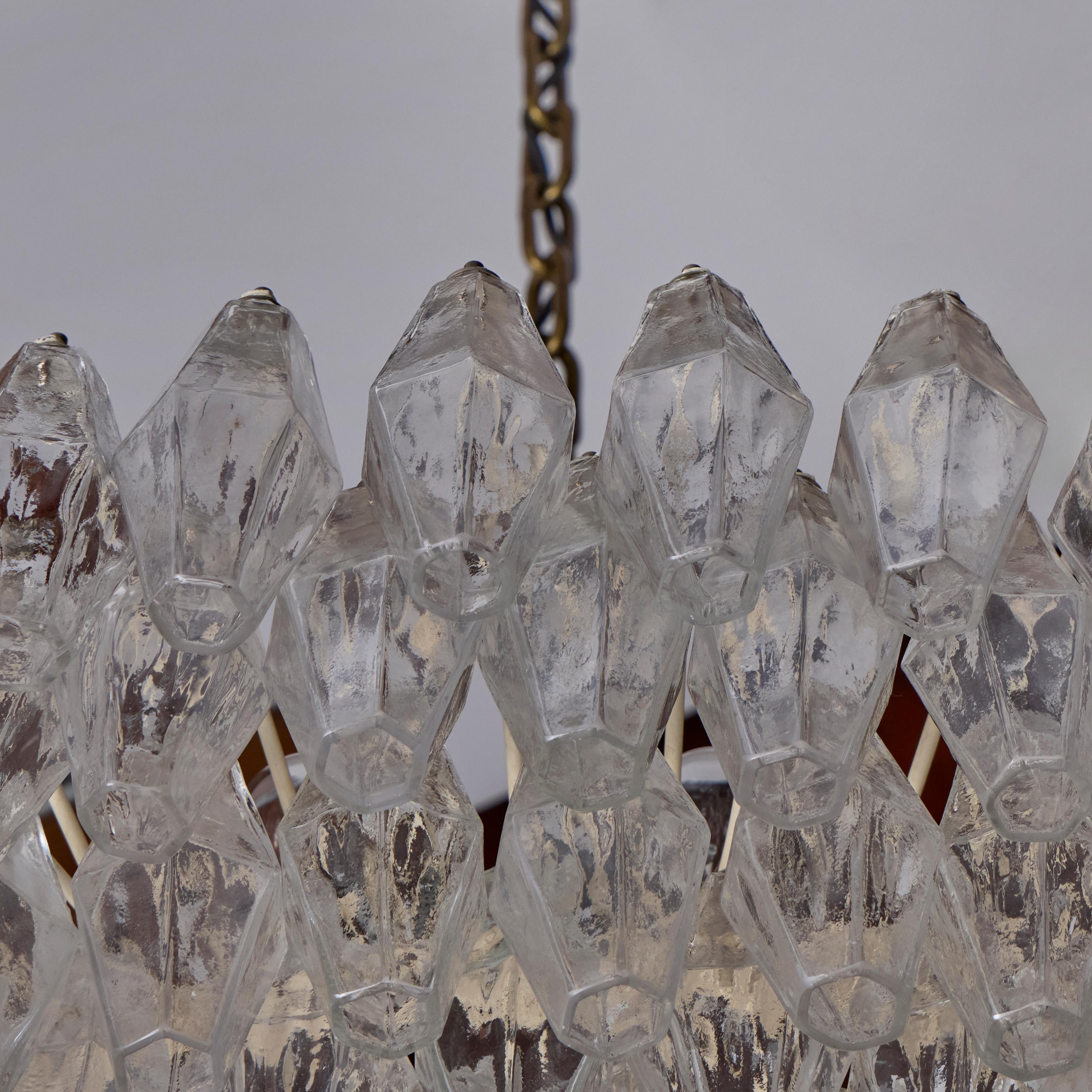 Lampadario 'Poliedri' di Carlo Scarpa per Venini in vendita 8