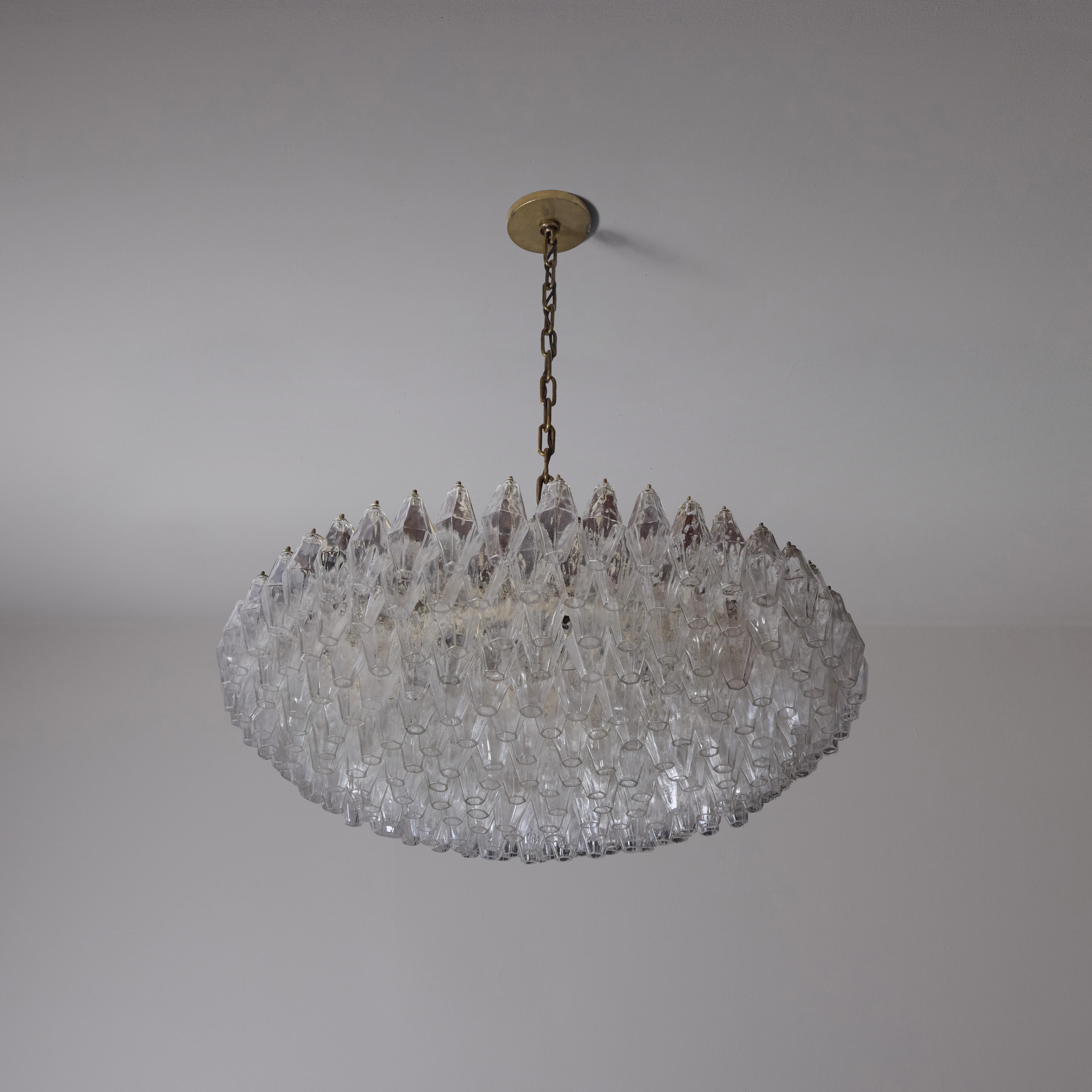 Mid-Century moderno Lampadario 'Poliedri' di Carlo Scarpa per Venini in vendita