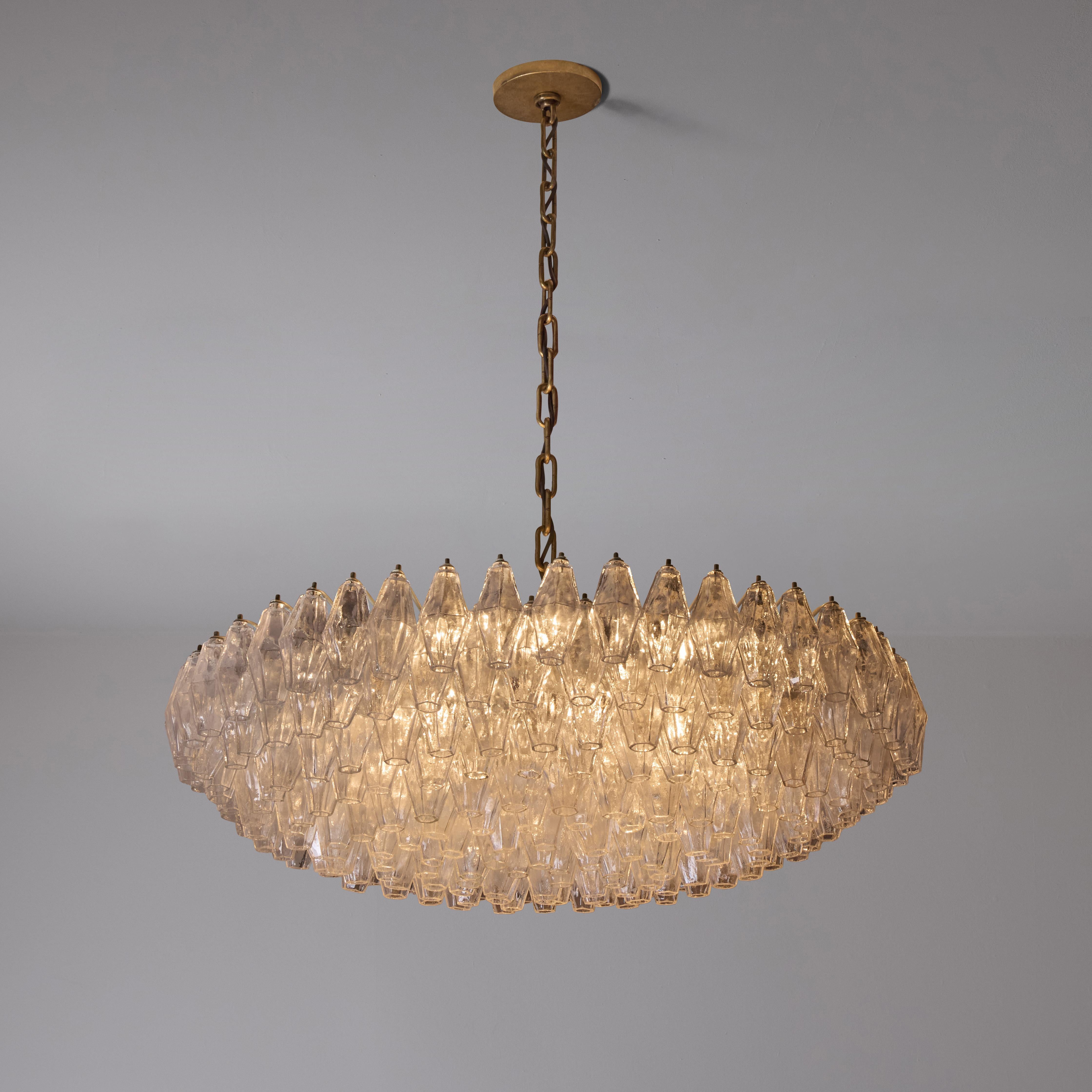 Smaltato Lampadario 'Poliedri' di Carlo Scarpa per Venini in vendita