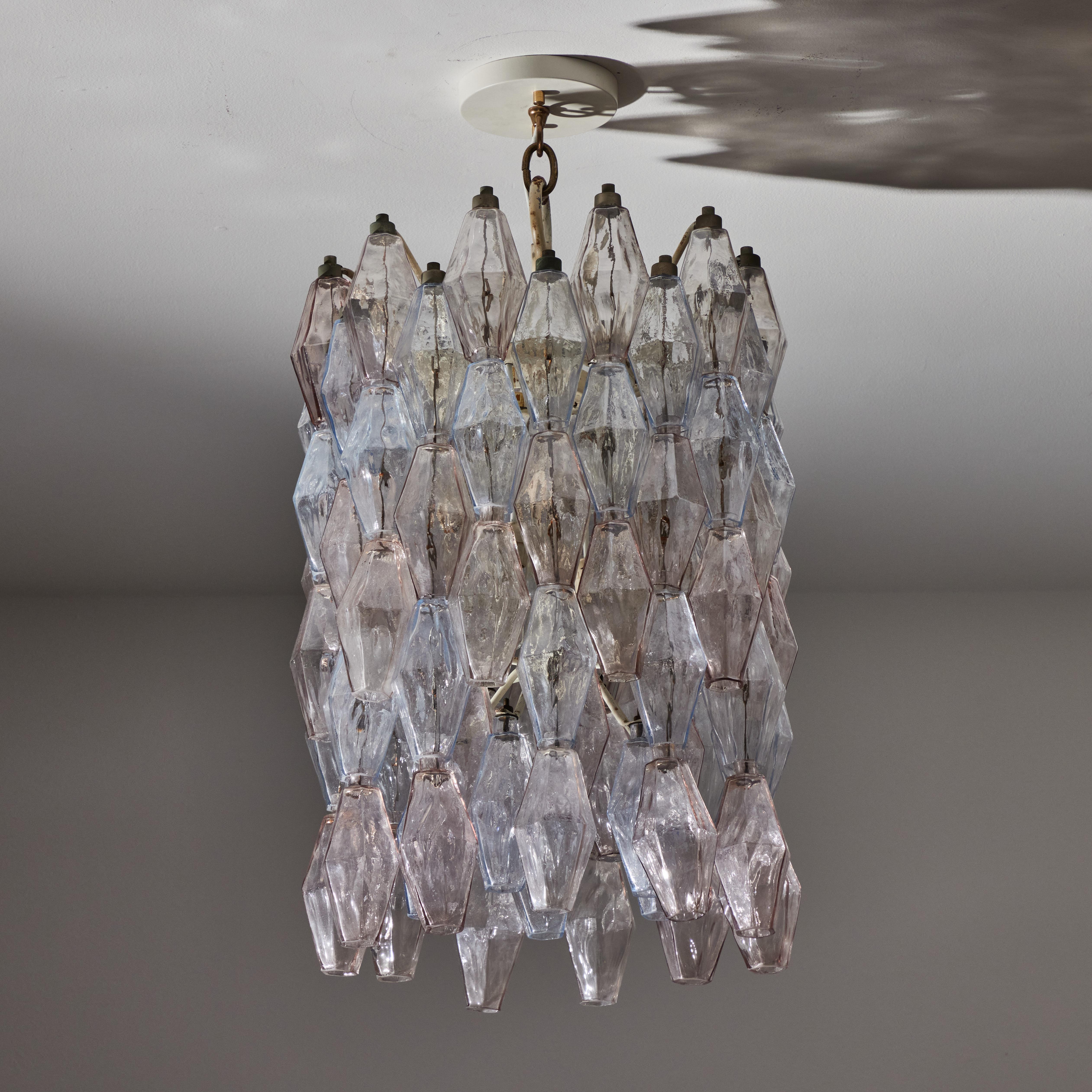 Italian Poliedri Chandelier by Carlo Scarpa for Venini