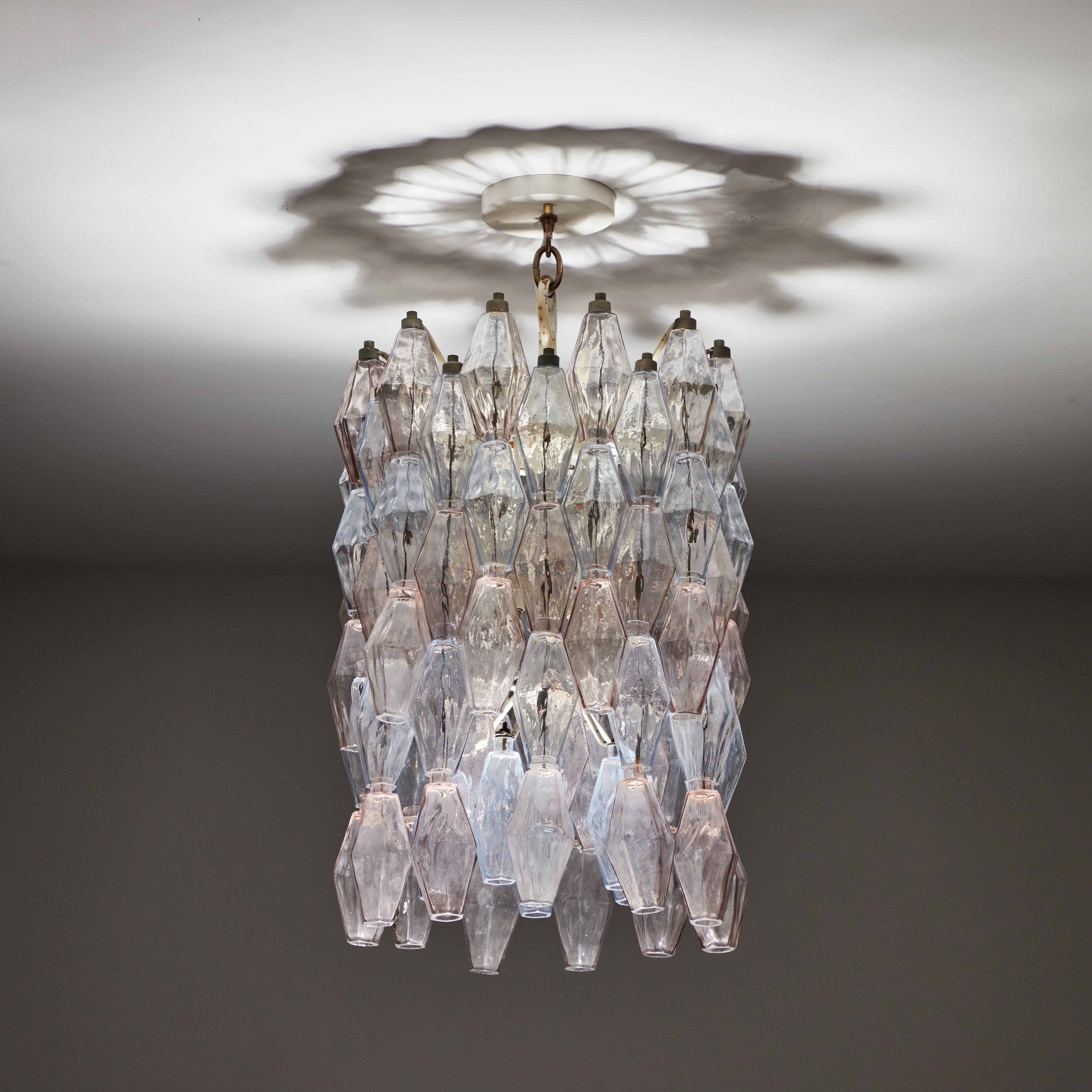 Mid-20th Century Poliedri Chandelier by Carlo Scarpa for Venini