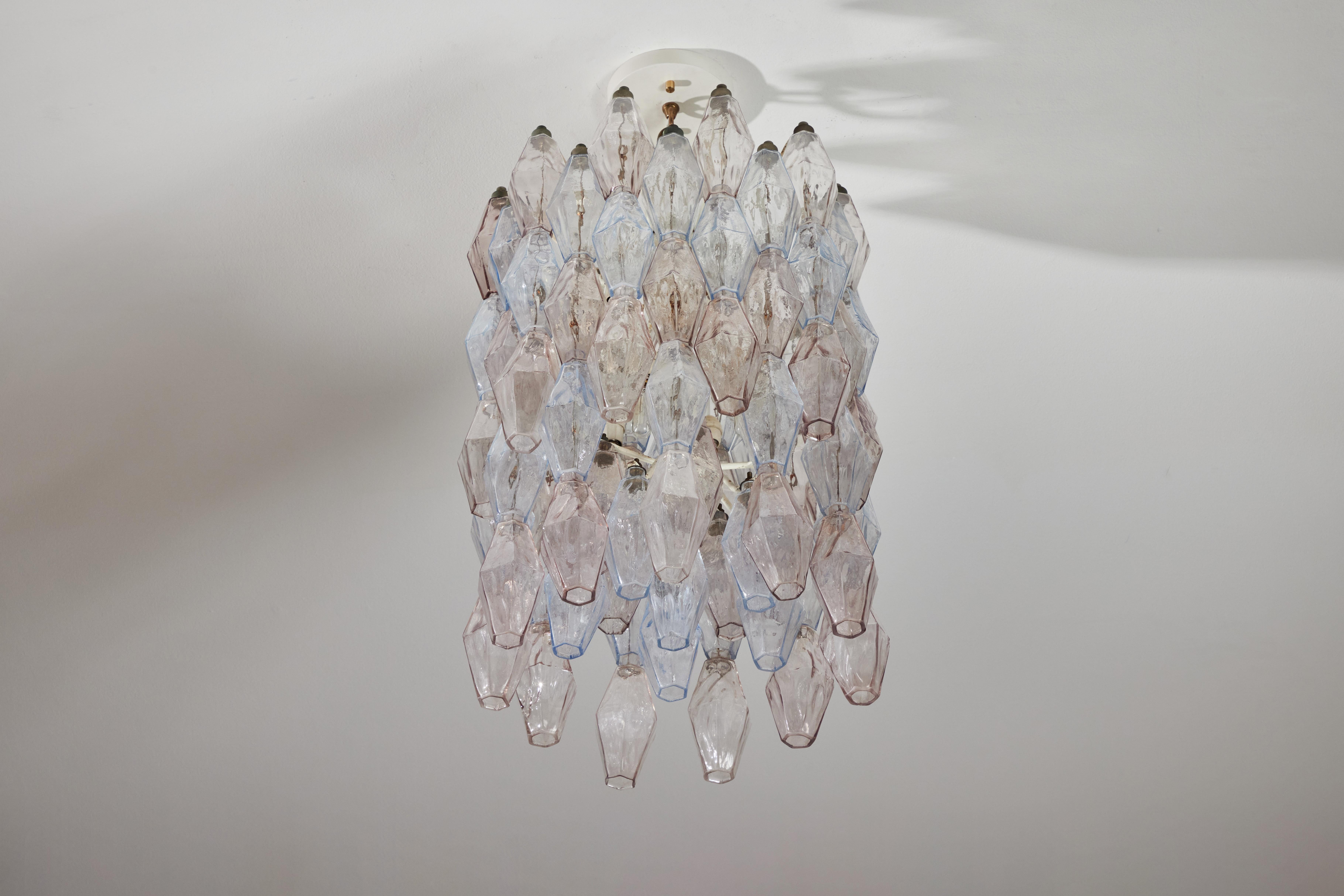 Glass Poliedri Chandelier by Carlo Scarpa for Venini