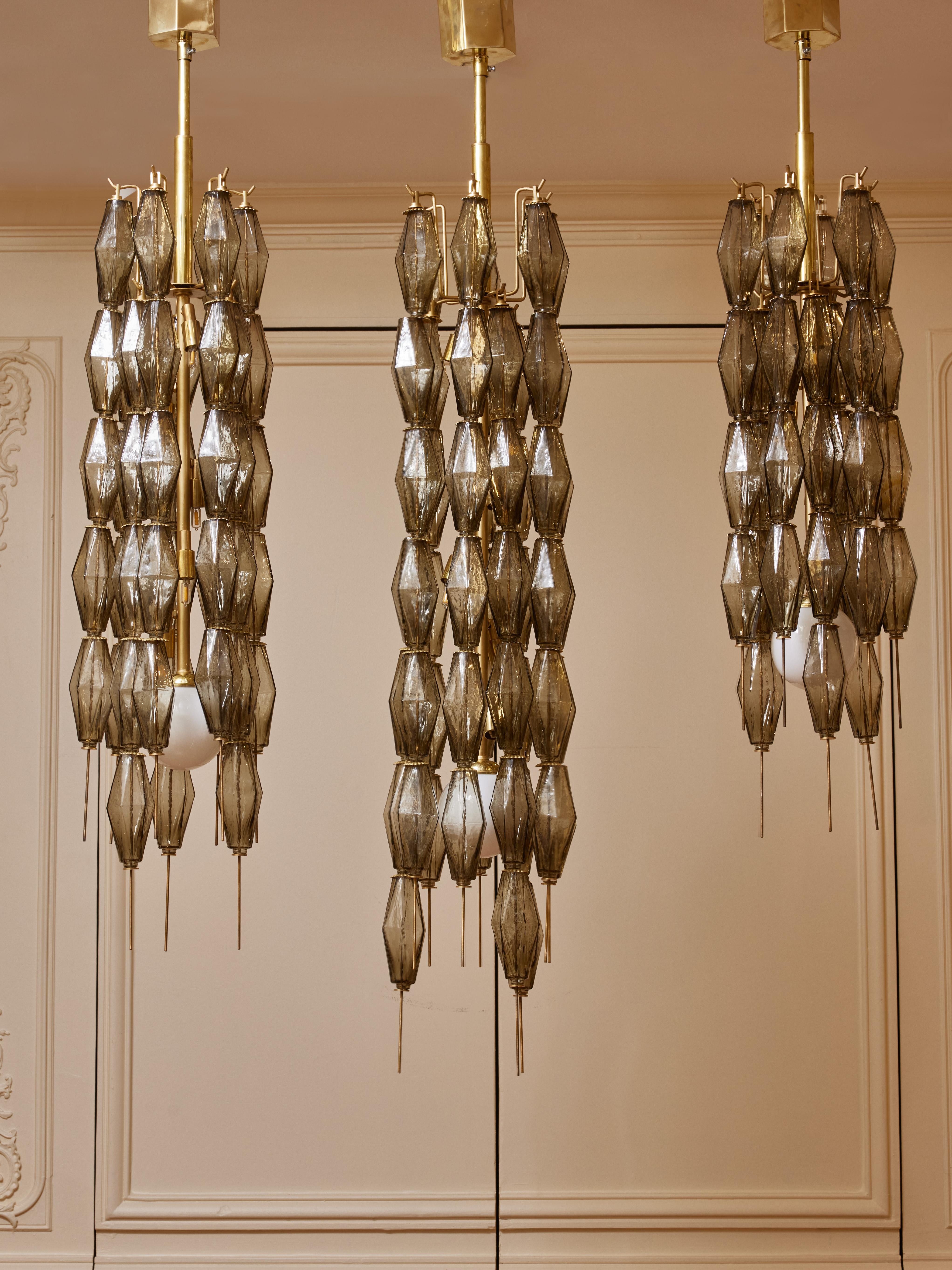 Modern Poliedri chandelier by Studio Glustin For Sale