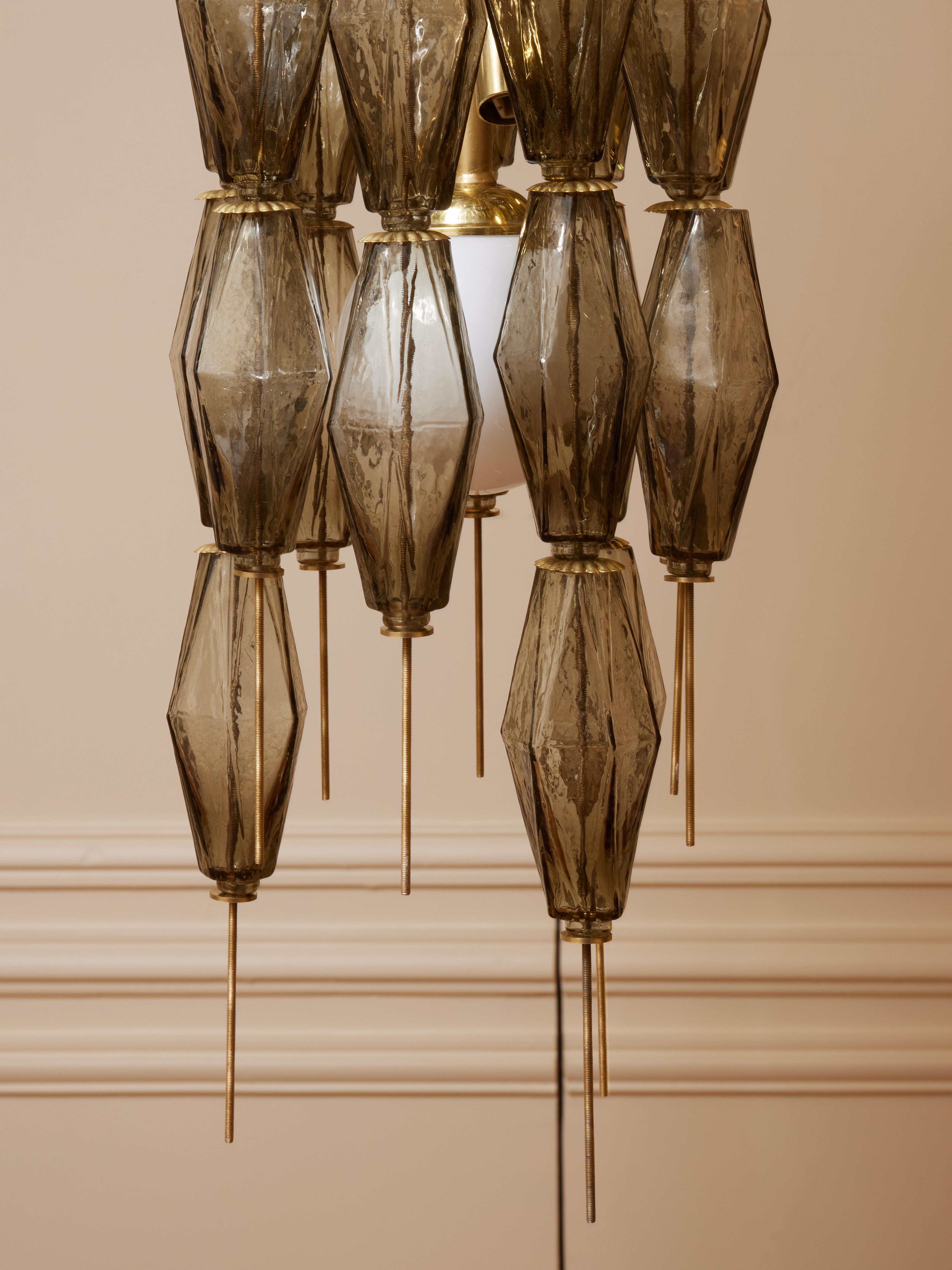 Italian Poliedri chandelier by Studio Glustin For Sale