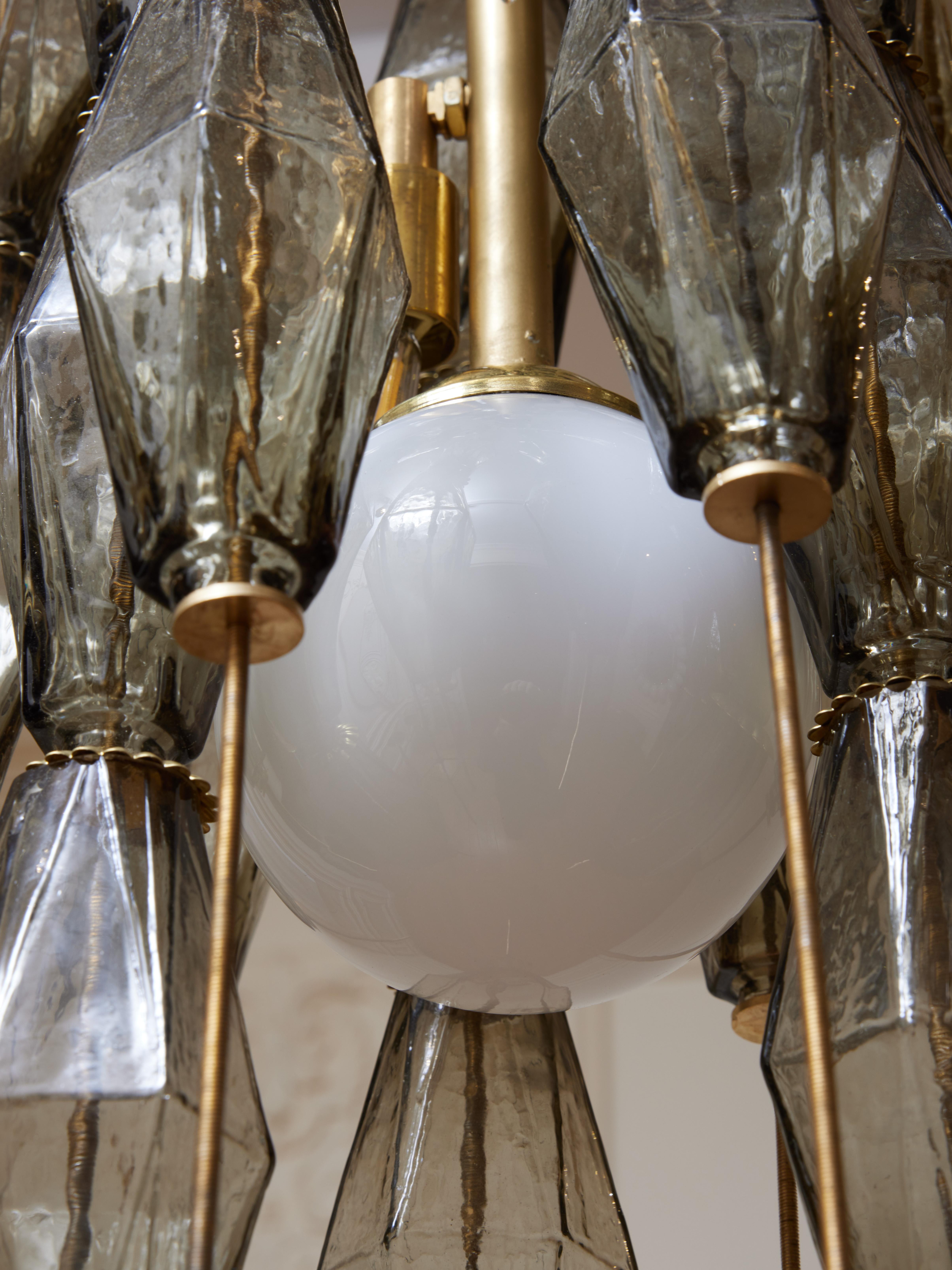 Contemporary Poliedri chandelier by Studio Glustin For Sale