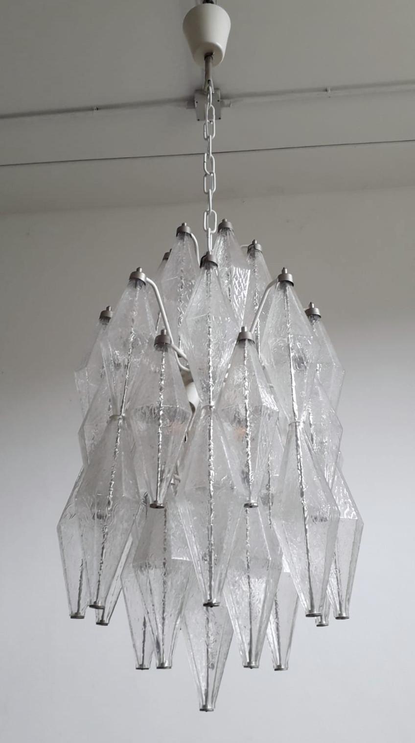 Painted Poliedri Chandelier For Sale