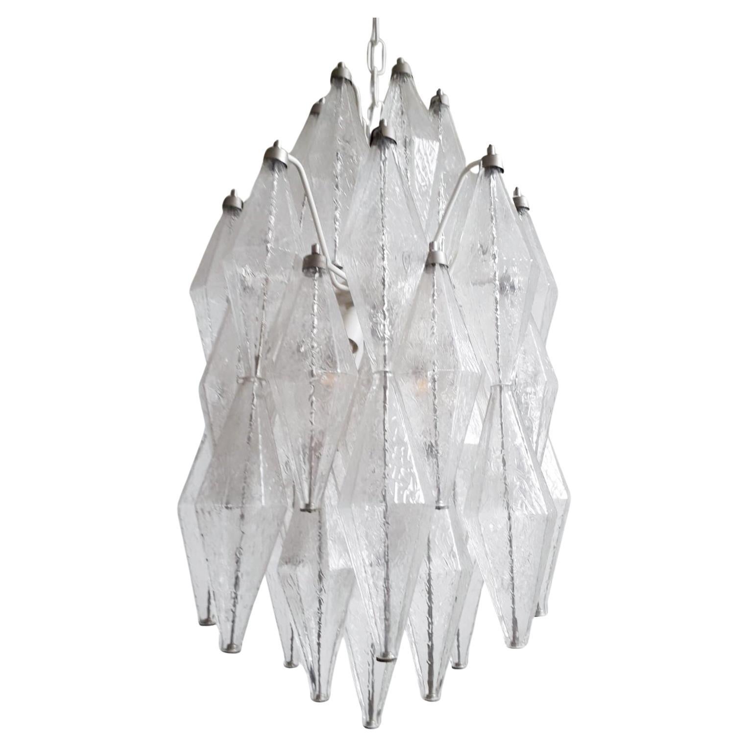 Poliedri Chandelier by Venini