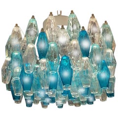 Poliedri Chandelier Carlo Scarpa Style, Murano