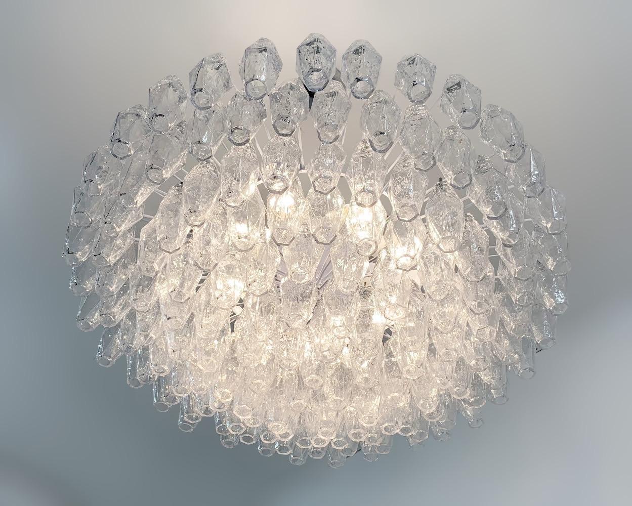 Vetro di Murano Lampadario Poliedri in vendita