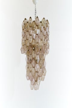 Poliedri-Kronleuchter aus Muranoglas von Carlo Scarpa für Venini, Italien, 1960er Jahre