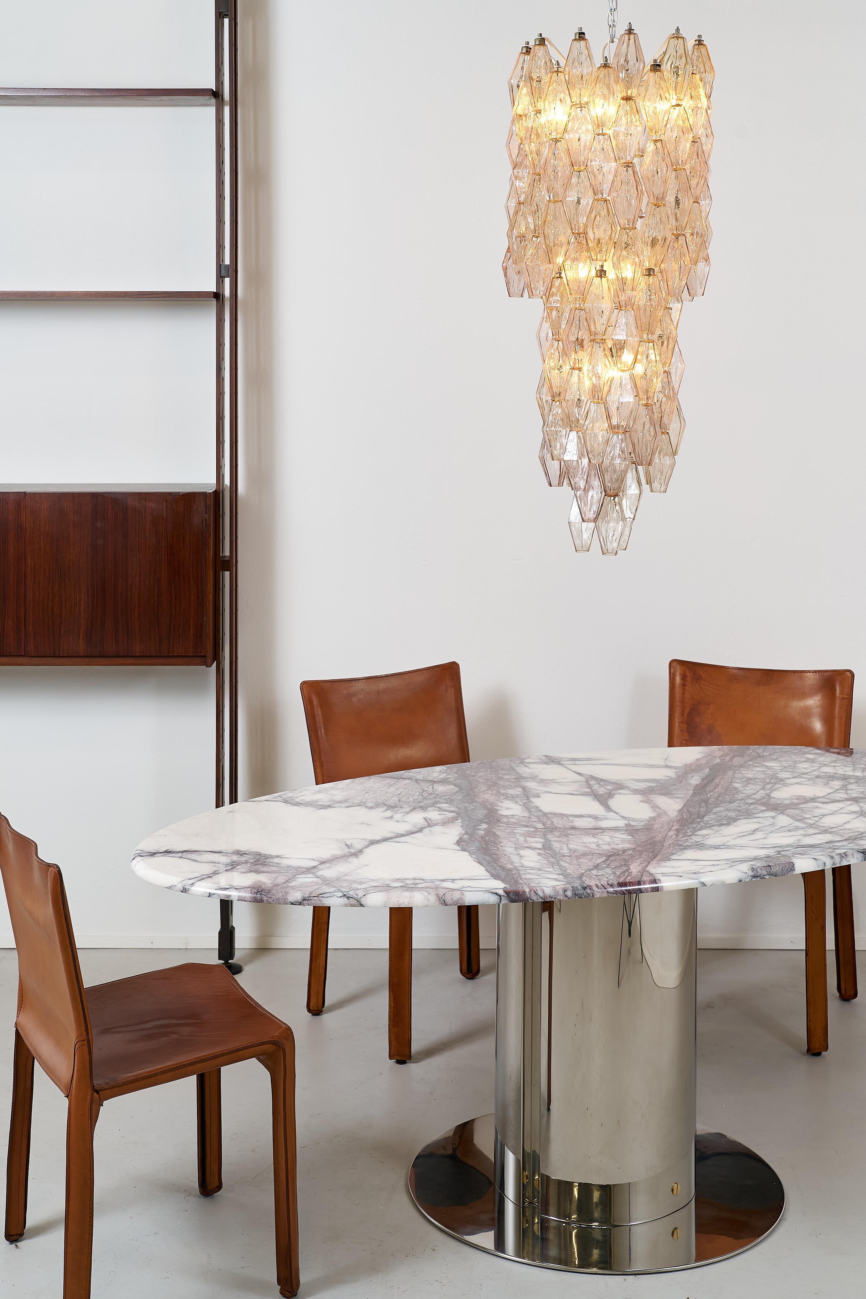 Poliedri-Kronleuchter aus Muranoglas von Carlo Scarpa für Venini, Italien, 1960er Jahre (20. Jahrhundert) im Angebot