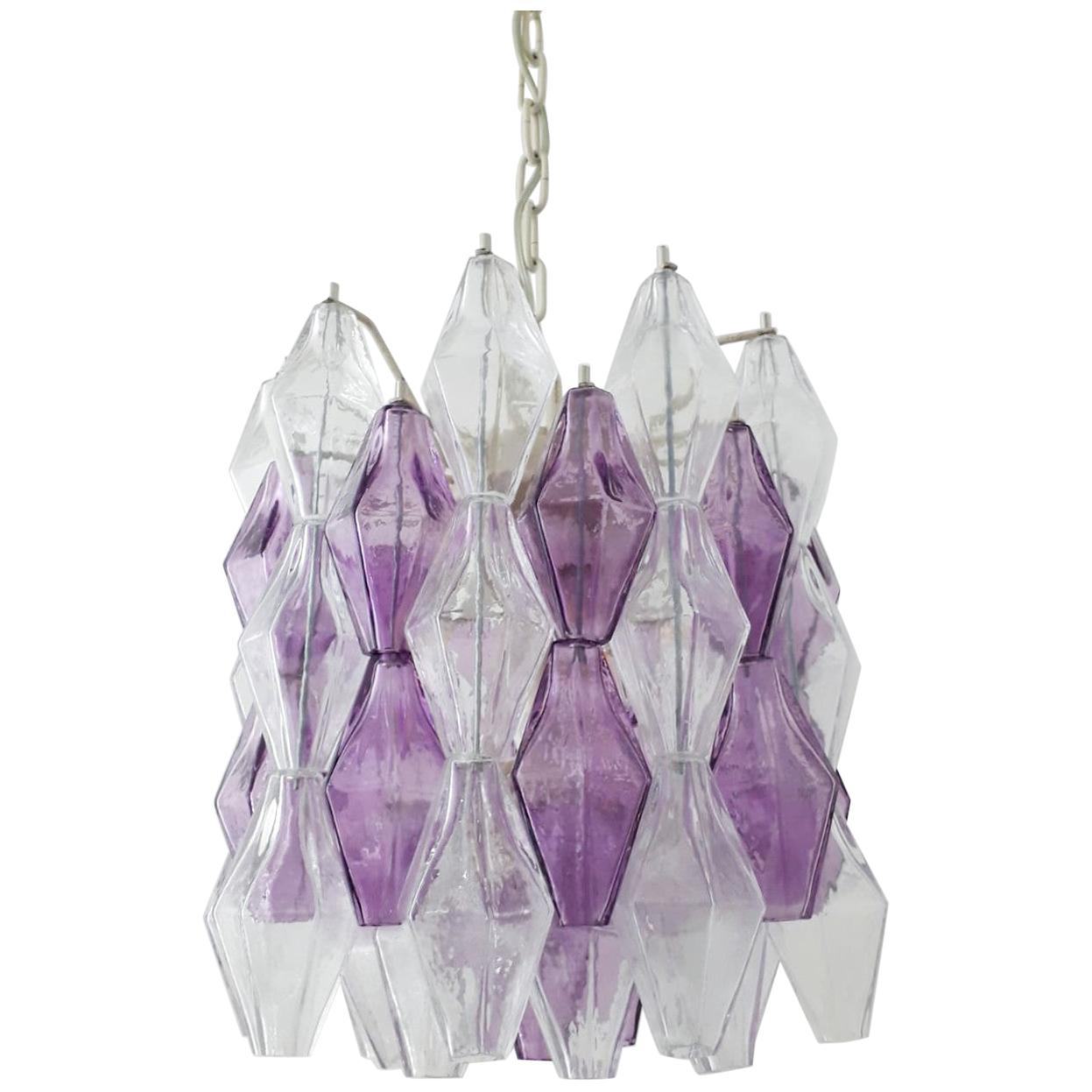 Poliedri Chandeliers by Venini - 2 Available For Sale
