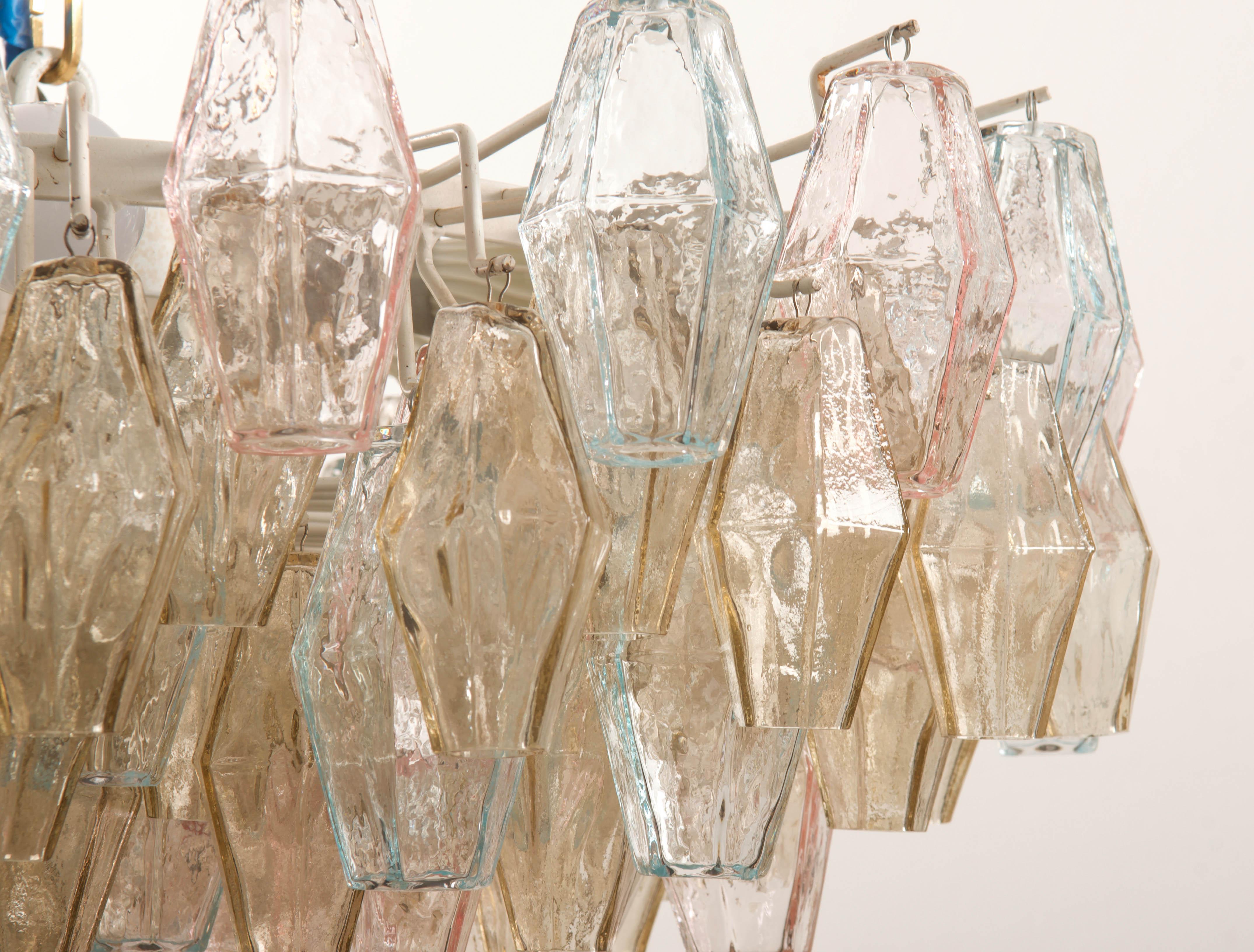 Poliedri Glass Chandelier by Carlo Scarpa for Venini 8