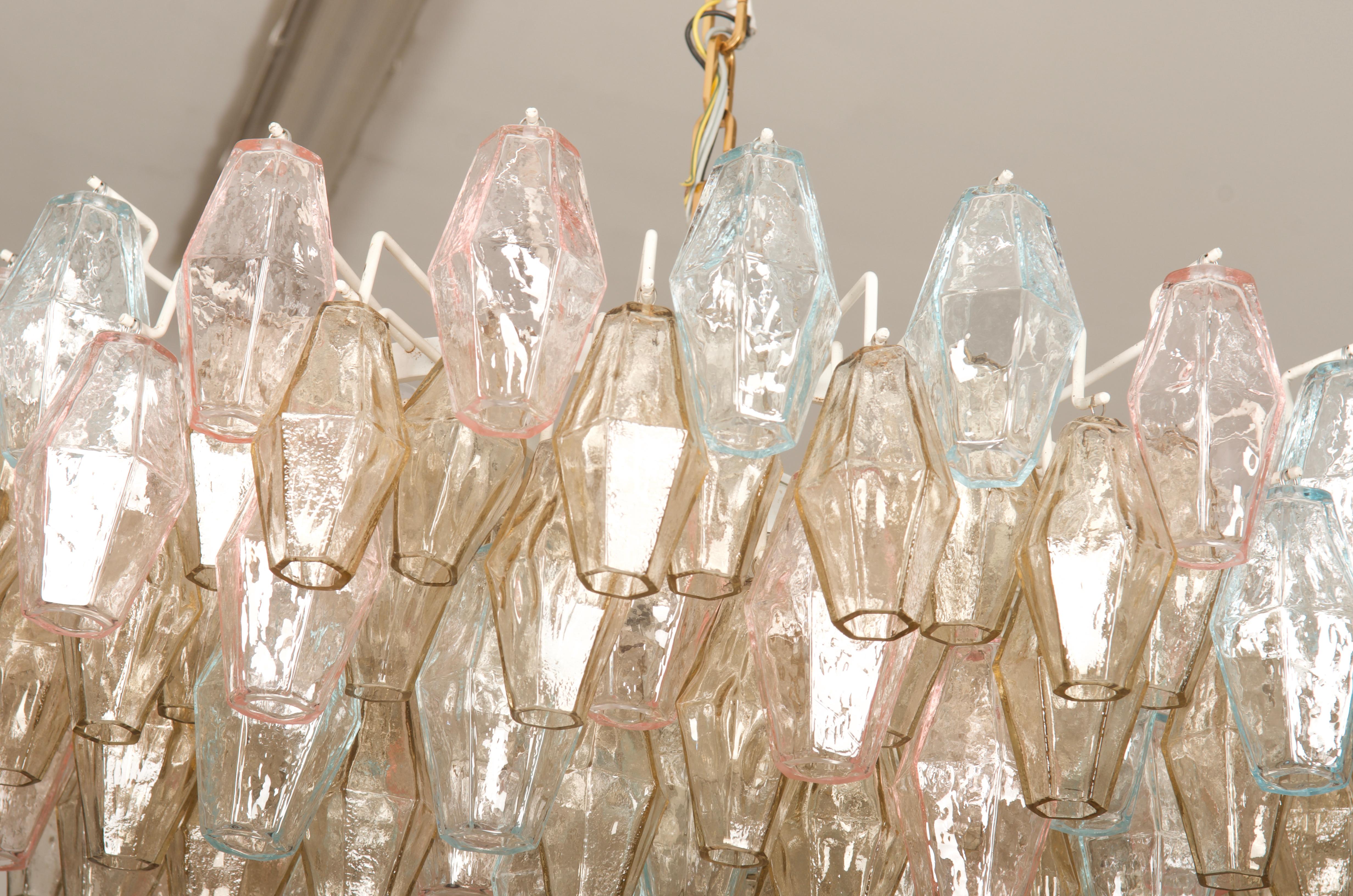 Poliedri Glass Chandelier by Carlo Scarpa for Venini 11