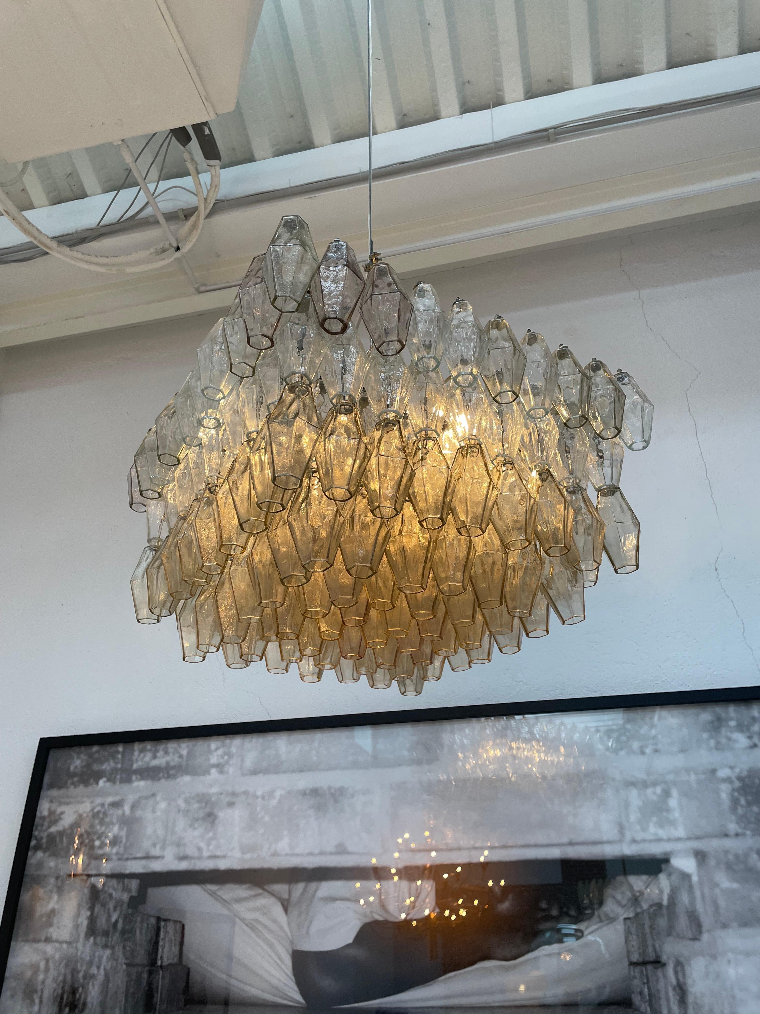 Poliedri-Lampe, entworfen von Carlo Scarpa und herausgegeben von Venini, Italien 1950 im Angebot 3