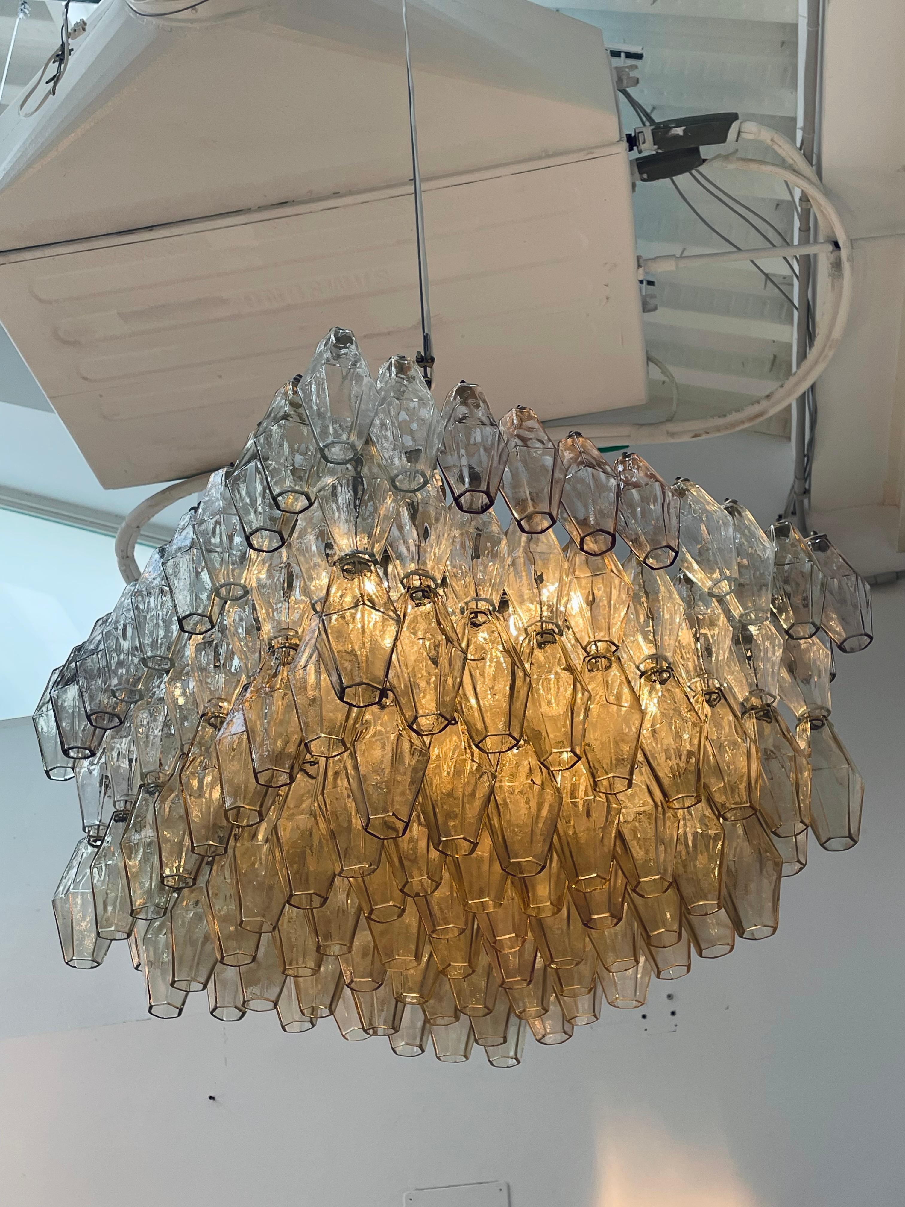Poliedri-Lampe, entworfen von Carlo Scarpa und herausgegeben von Venini, Italien 1950 im Zustand „Gut“ im Angebot in Madrid, ES