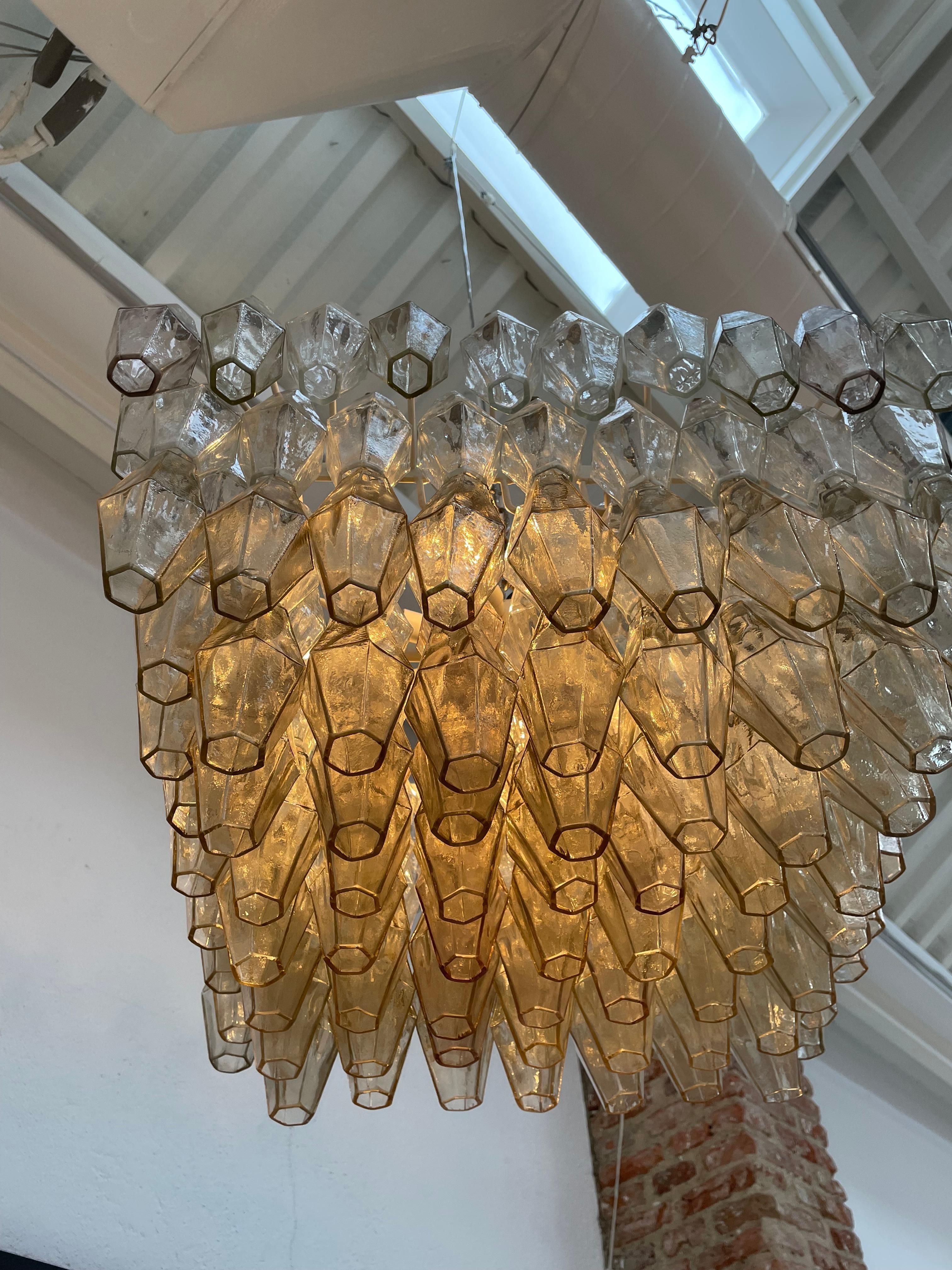 Poliedri-Lampe, entworfen von Carlo Scarpa und herausgegeben von Venini, Italien 1950 im Angebot 1