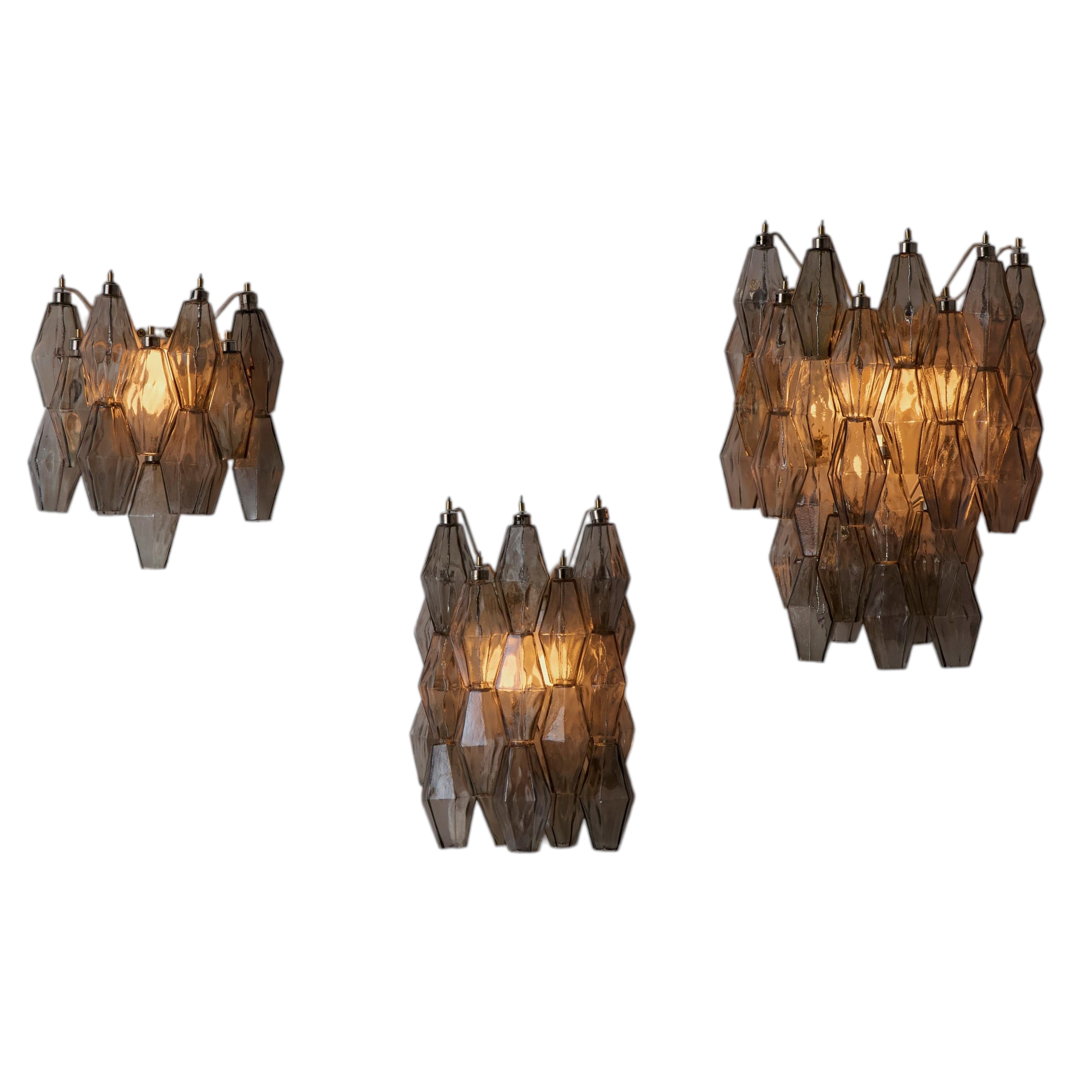 'Poliedri' Sconces by Carlo Scarpa for Venini For Sale