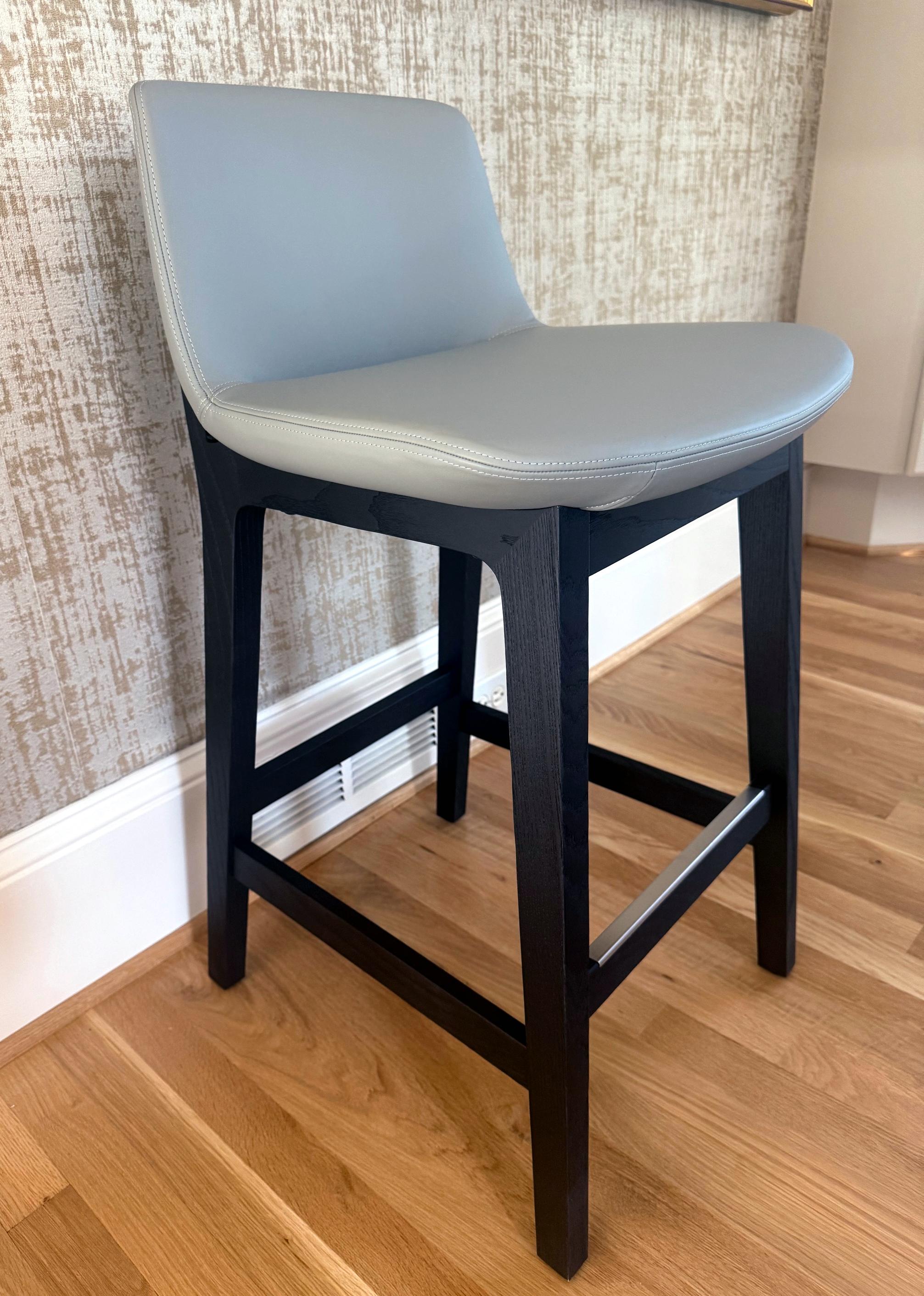 Italian Poliform Ventura Counter Stool by Jean-Marie Massaud Five Available For Sale