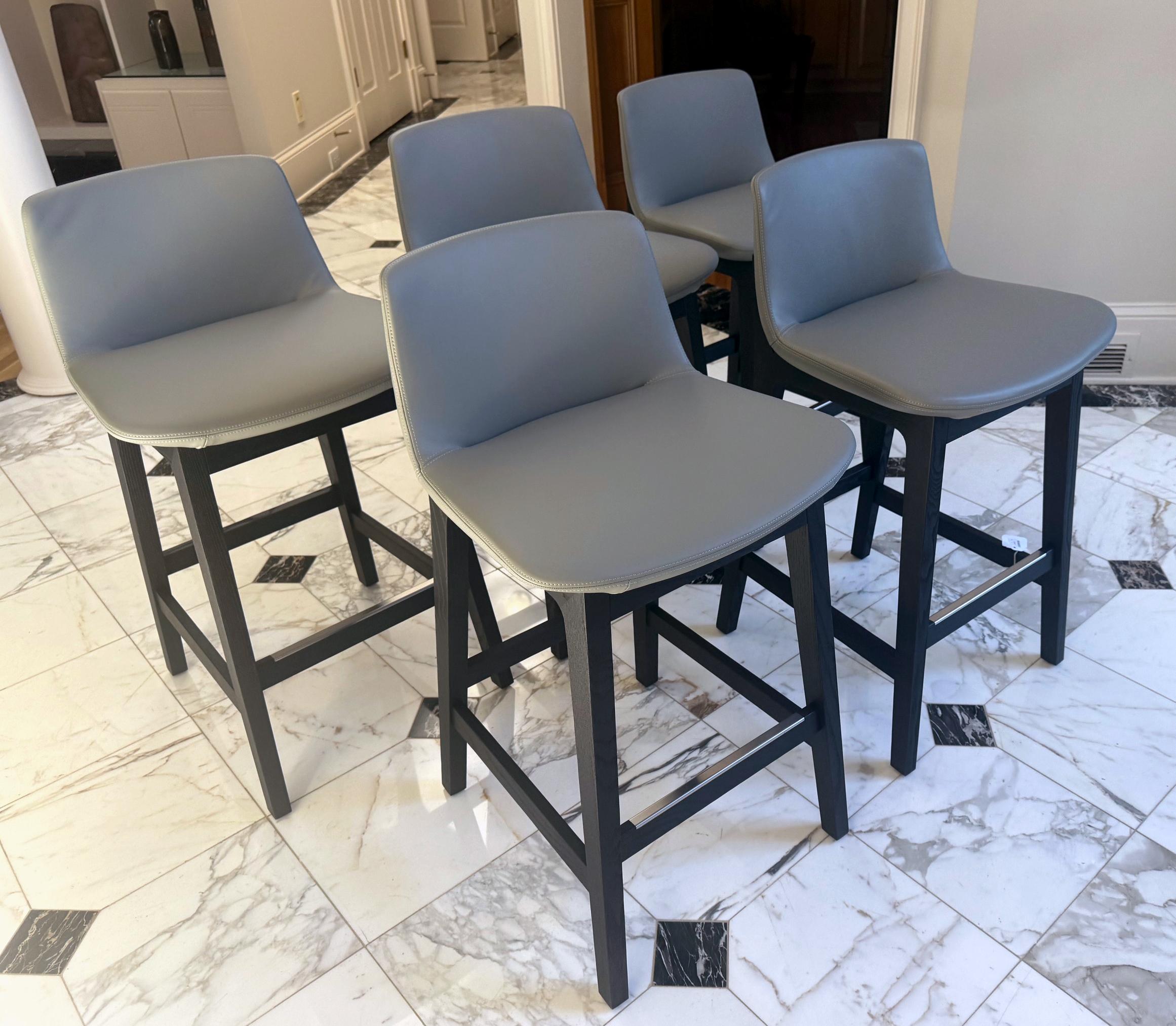 Poliform Ventura Counter Stool by Jean-Marie Massaud Five Available For Sale 1