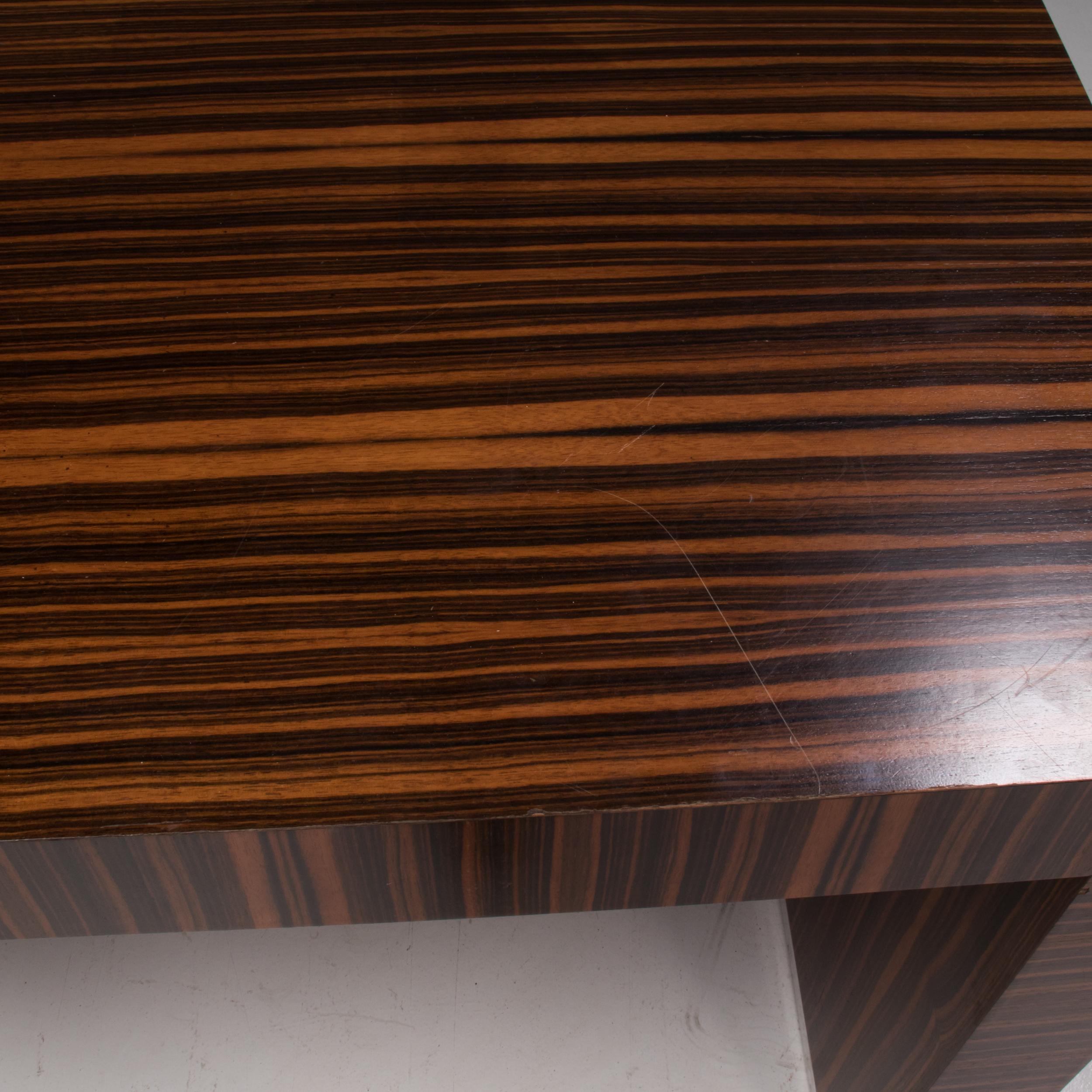 Poliform Wood & Leather Desk With Storage Units 13