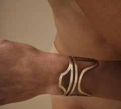 Polina Ellis 18k Raw White Gold Bracelet