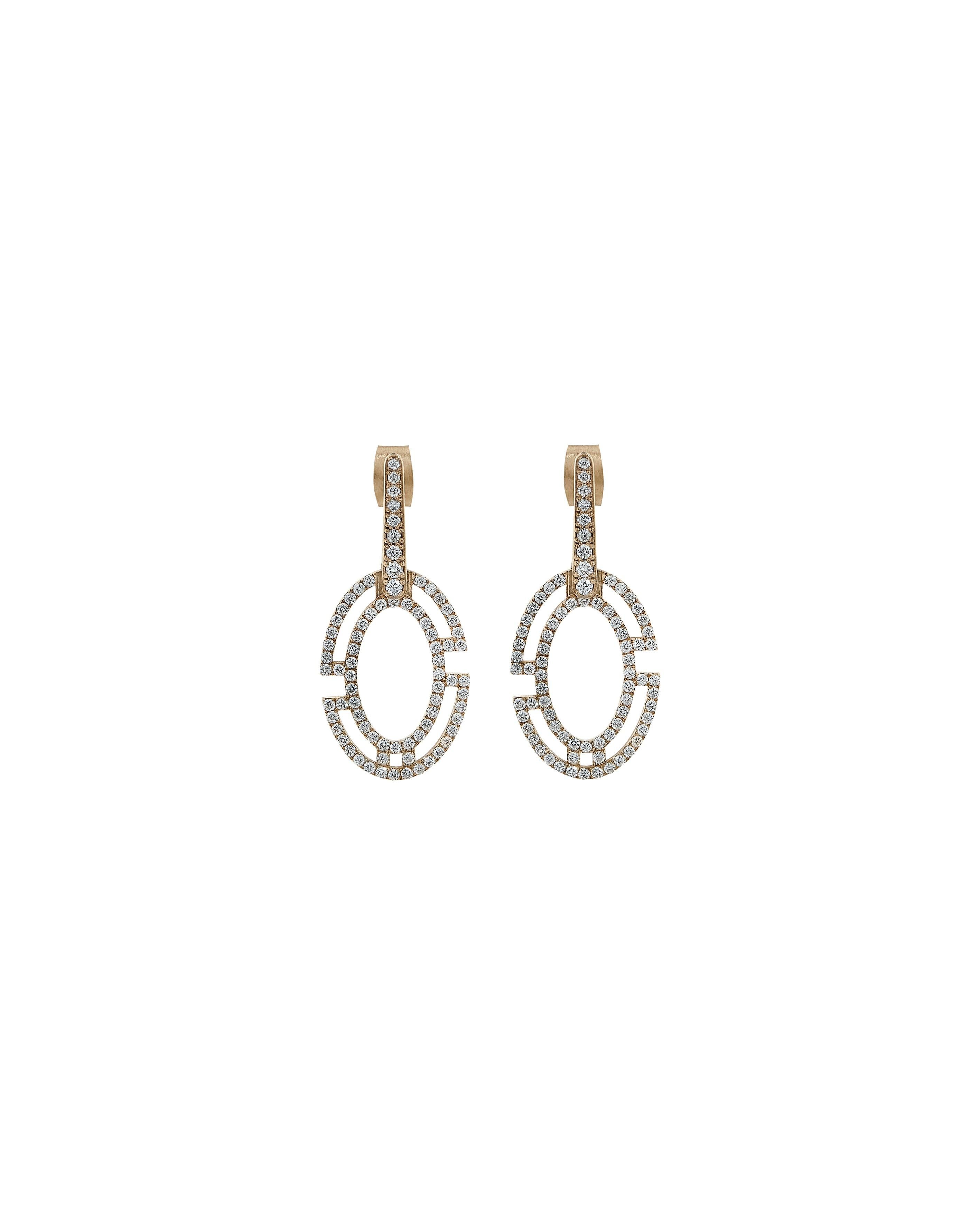These earrings from POLINA ELLIS' BYZANTIUM collection are handcrafted in 18K raw white gold with 0,84ct white brilliant cut diamonds.
Length: 3,10cm
Width: 1,40cm